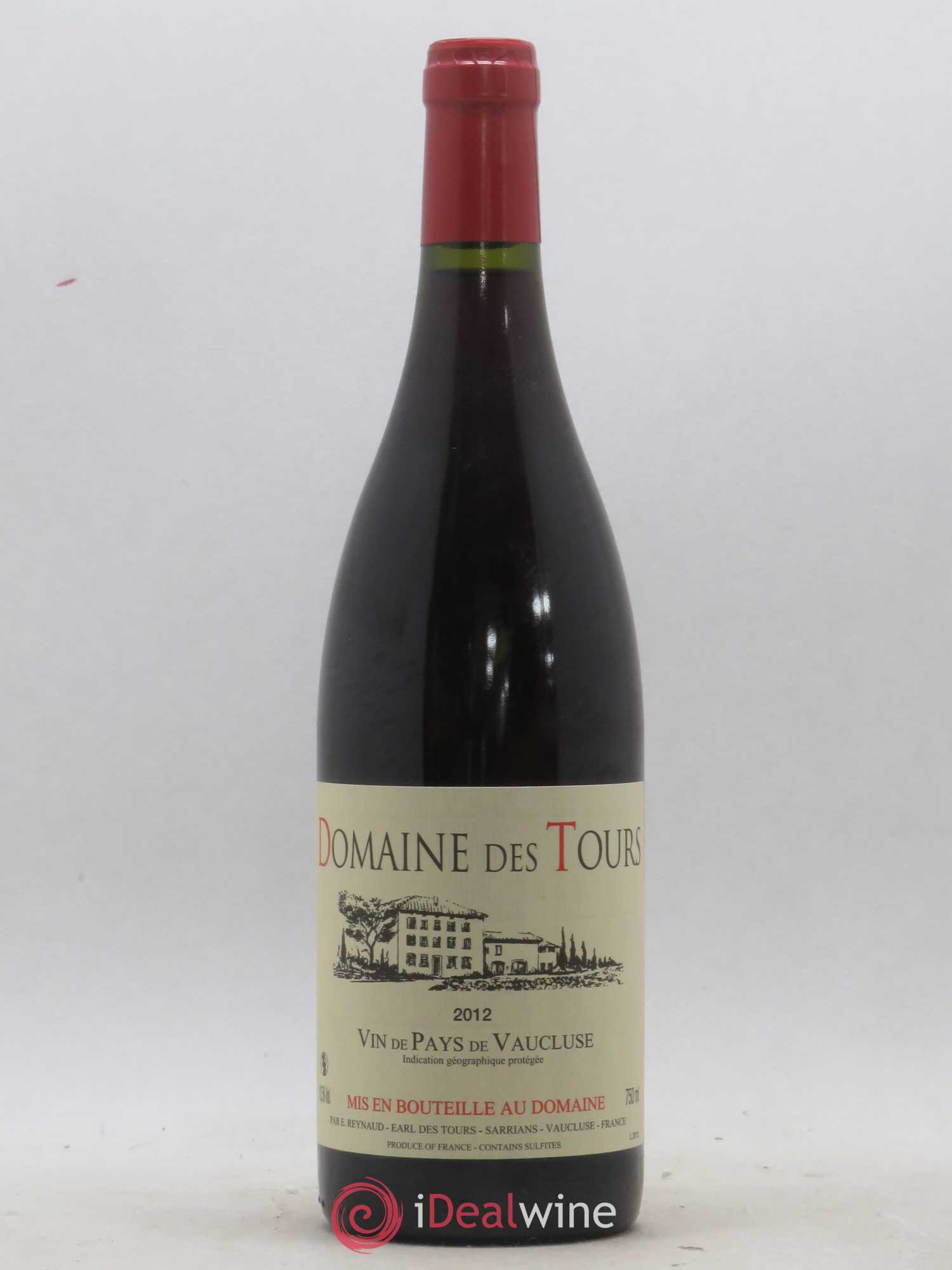 Vaucluse (Vin de Pays de Vaucluse) Domaine des Tours Emmanuel Reynaud 2012 - Lot de 1 bouteille - 0