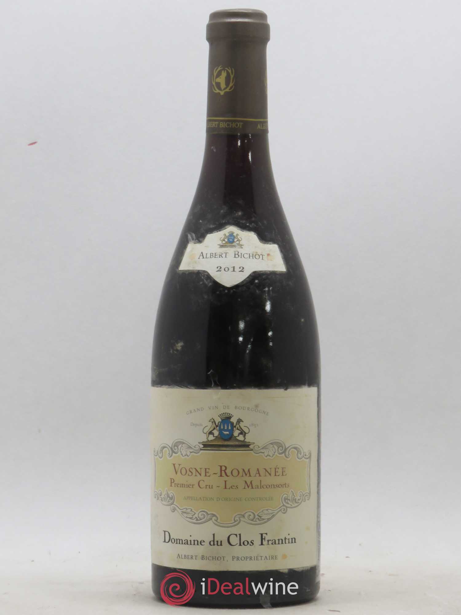 Vosne-Romanée 1er Cru Les Malconsorts Clos Frantin - Albert Bichot 2012 - Lot de 1 bouteille - 0