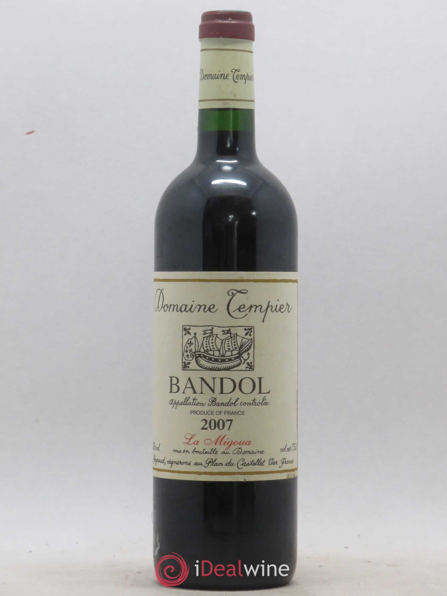 Bandol Domaine Tempier Cuvée La Migoua Famille Peyraud 2007 - Lot de 1 bouteille - 0