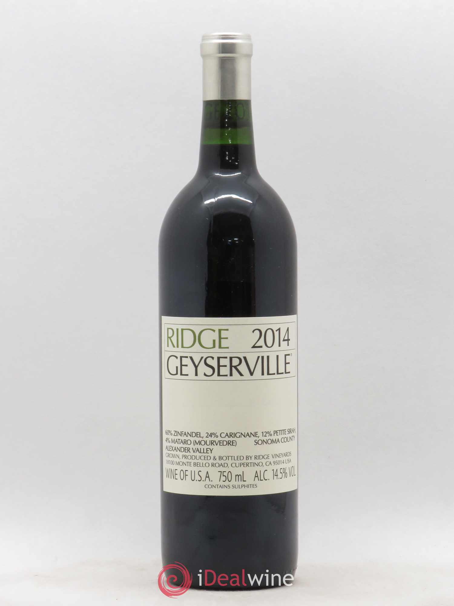 USA Sonoma County Ridge Vineyards Geyserville 2014 - Posten von 1 Flasche - 0