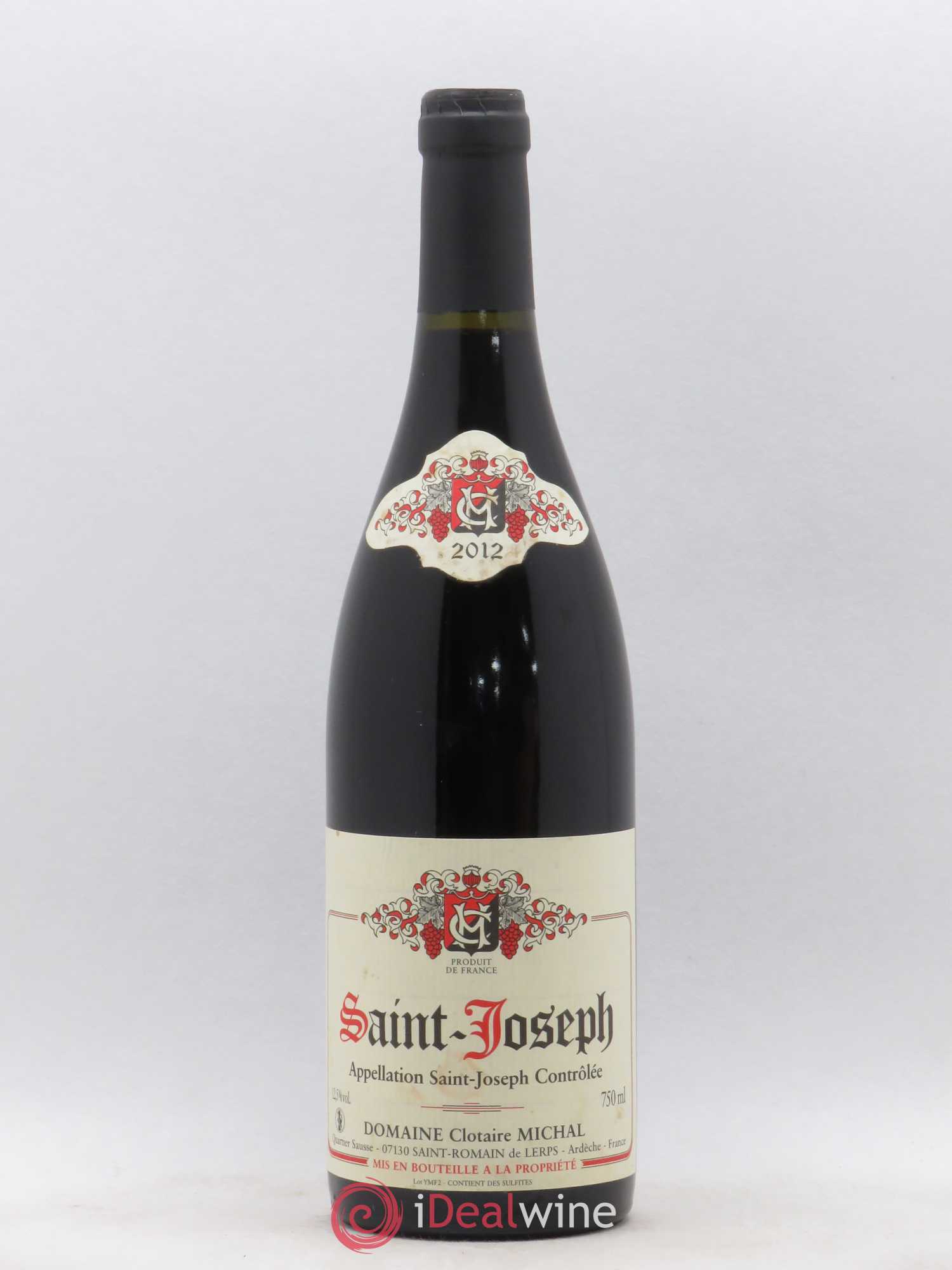 Saint-Joseph Clotaire Michal 2012 - Posten von 1 Flasche - 0