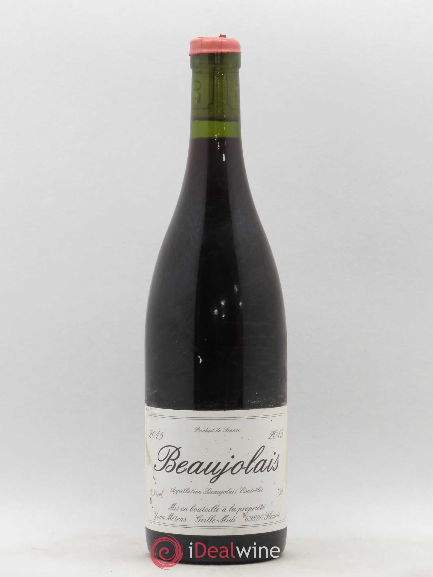 Beaujolais 1ère mise Yvon Métras 2015 - Lot de 1 bouteille - 0