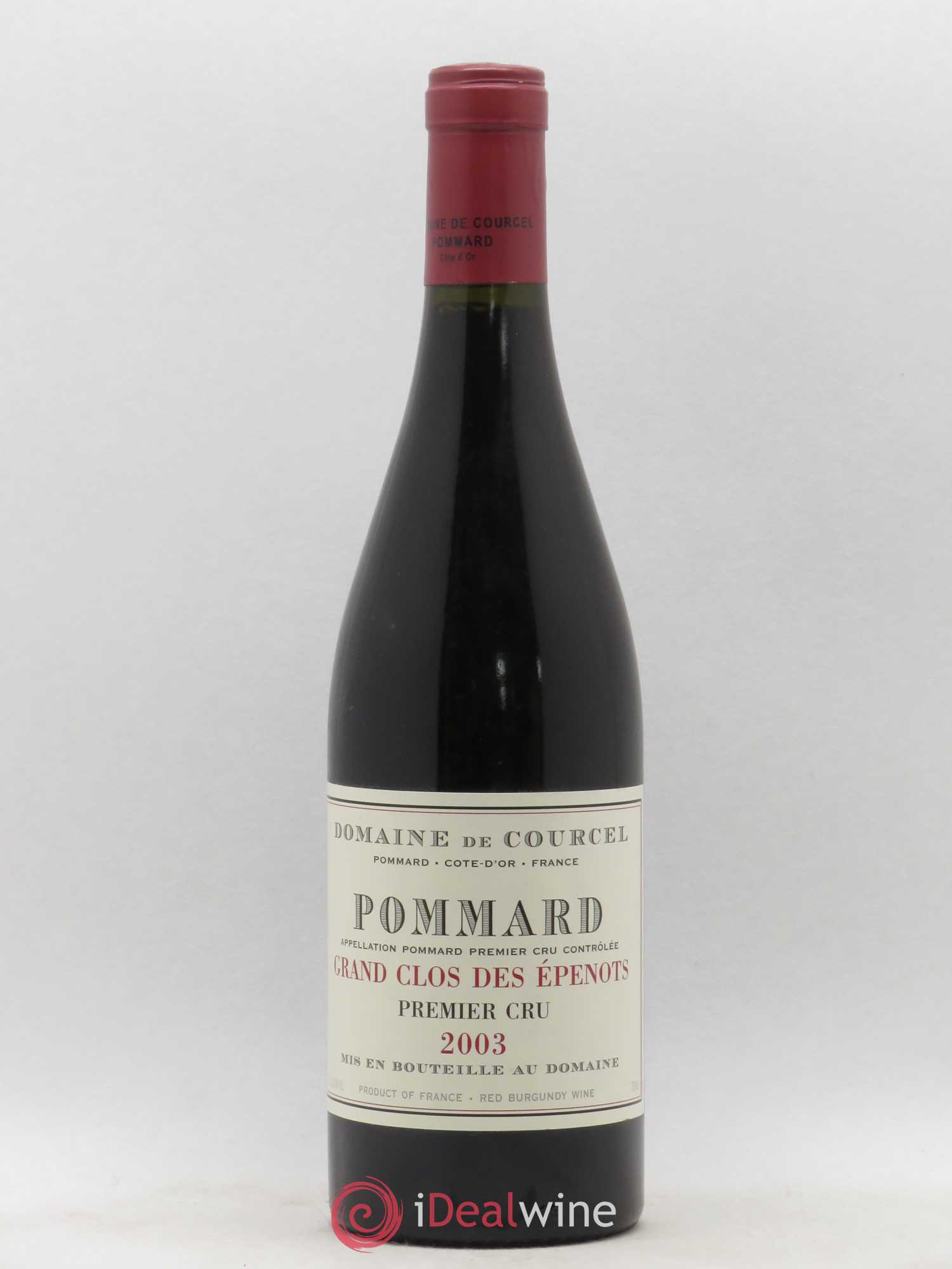 Pommard 1er Cru Grand Clos des Epenots de Courcel (Domaine) 2003 - Lot de 1 bouteille - 0