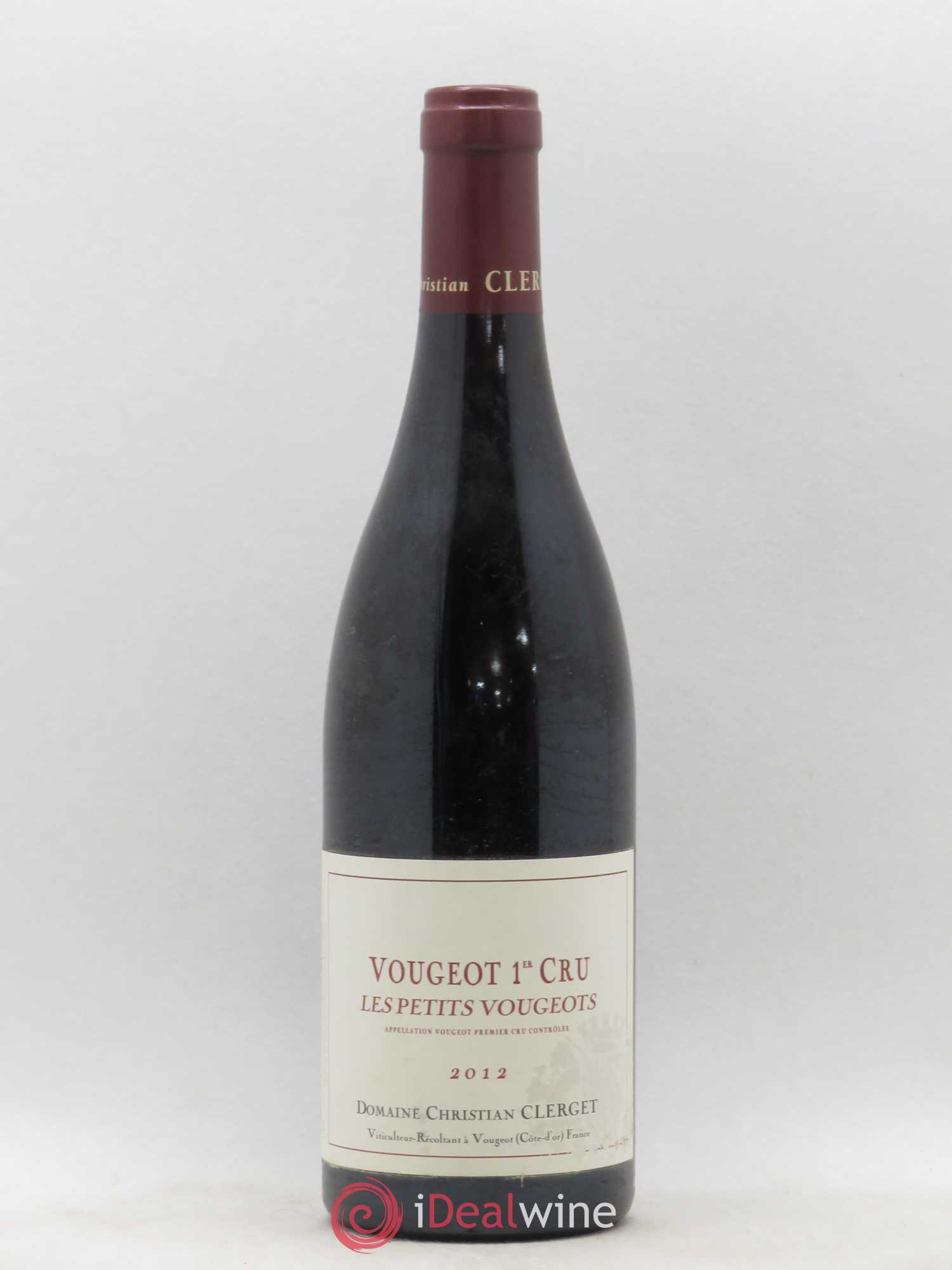 Vougeot 1er Cru Les Petits Vougeot Christian Clerget 2012 - Lot de 1 bouteille - 0