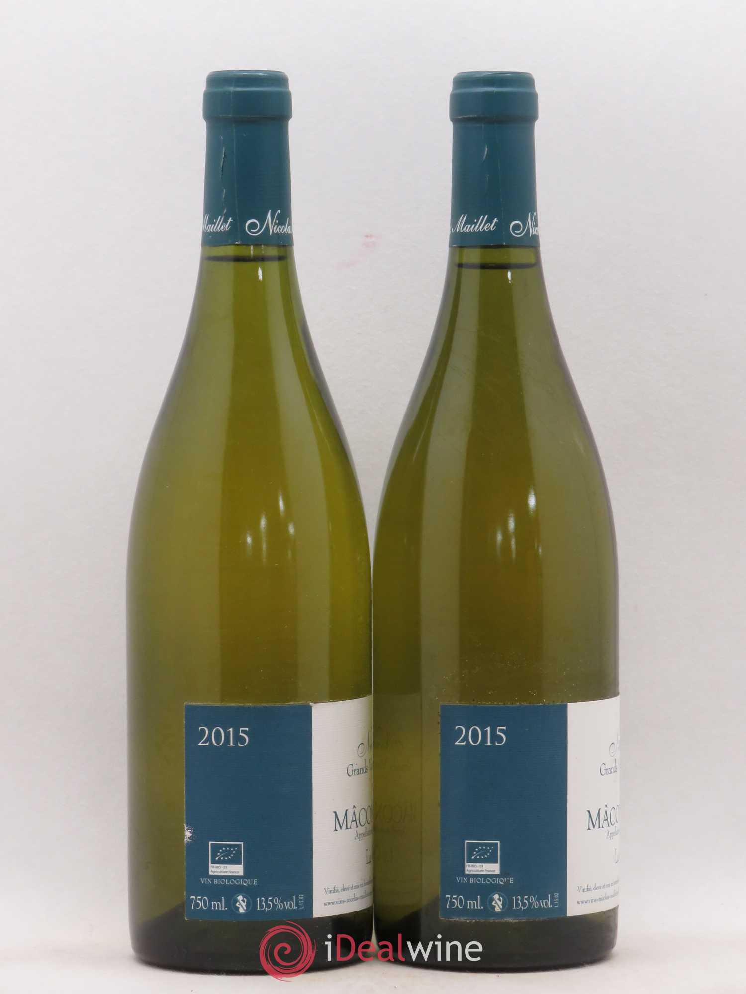 Mâcon-Verzé Le Chemin Blanc Nicolas Maillet 2015 - Lot de 2 bouteilles - 1