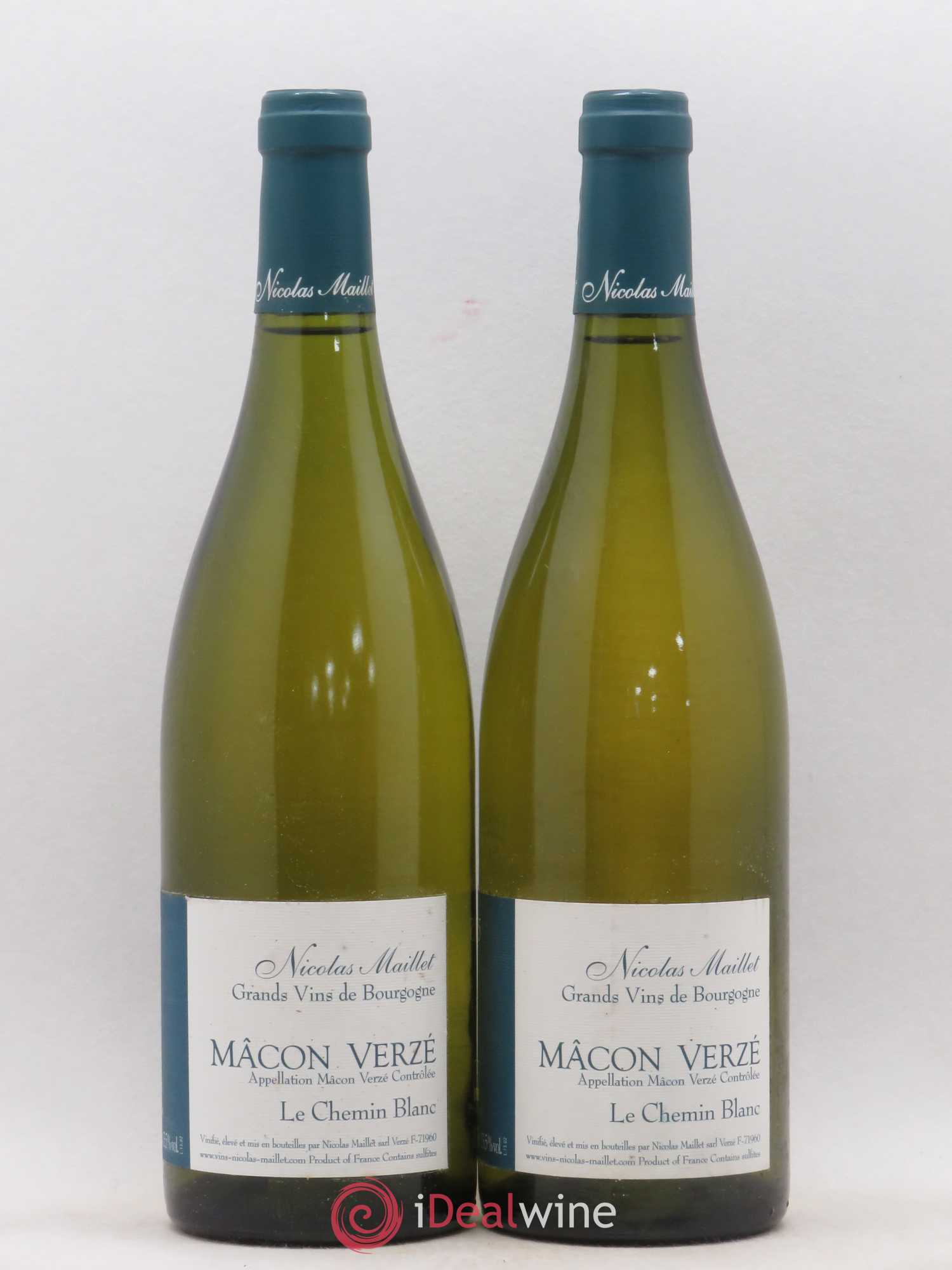 Mâcon-Verzé Le Chemin Blanc Nicolas Maillet 2015 - Lot de 2 bouteilles - 0