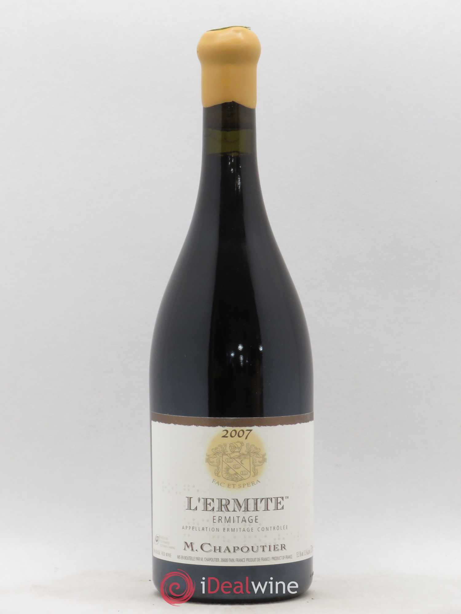 Hermitage Ermitage l'Ermite Chapoutier 2007 - Lot de 1 bouteille - 0