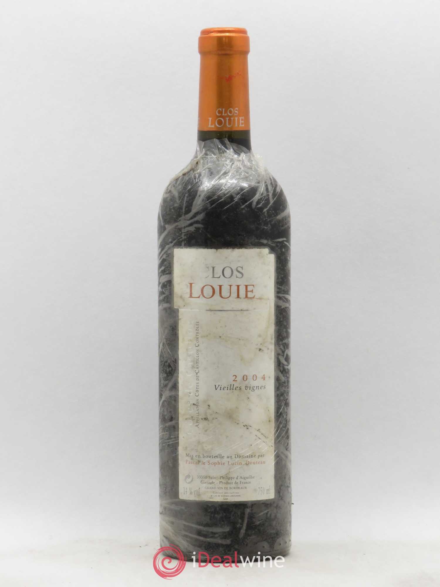 Bordeaux Cotes de Castillon Vieilles Vignes Clos Louie 2004 - Posten von 1 Flasche - 0