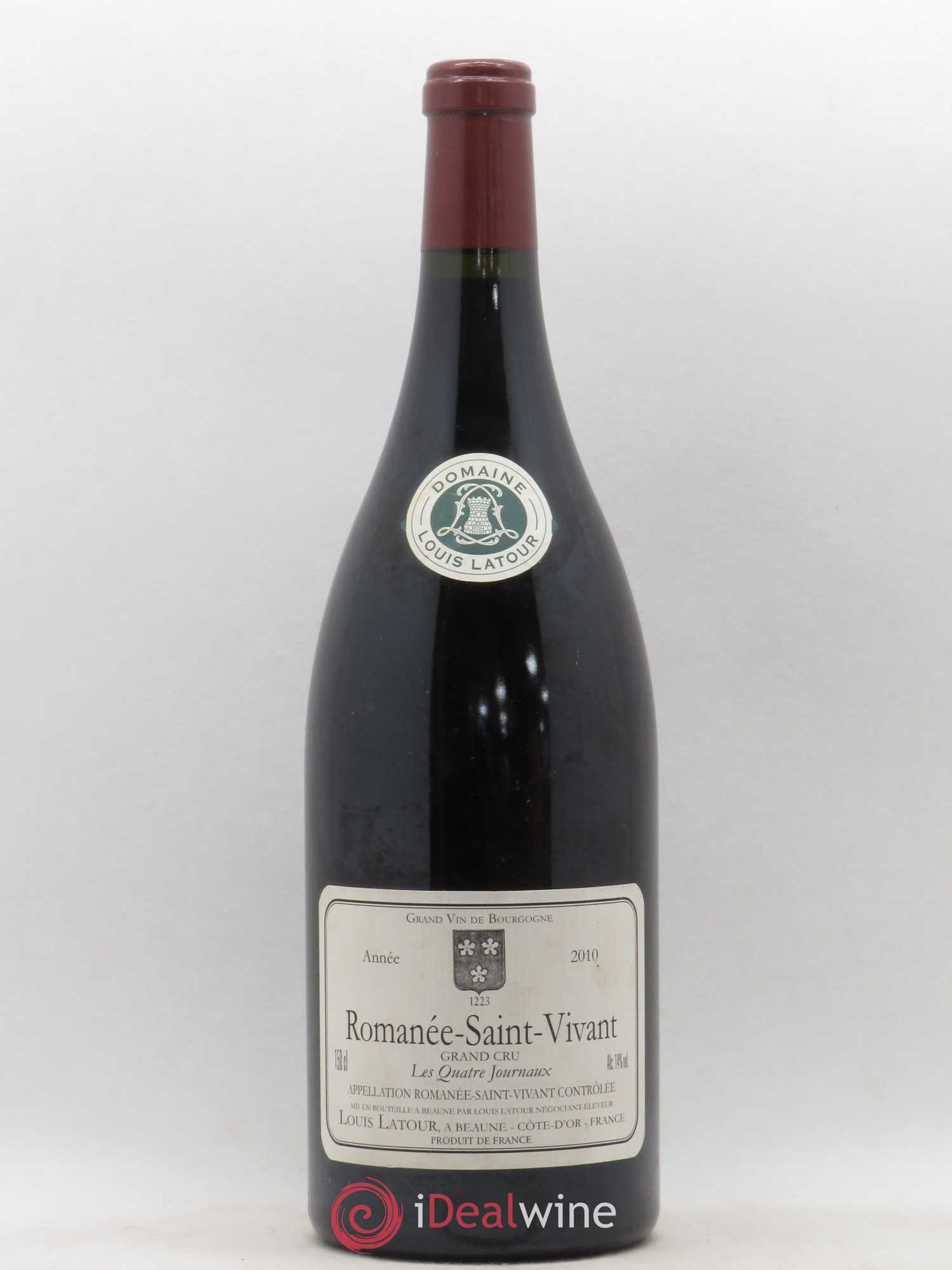 Romanée-Saint-Vivant Grand Cru Les Quatre Journaux Louis Latour 2010 - Lot de 1 magnum - 0