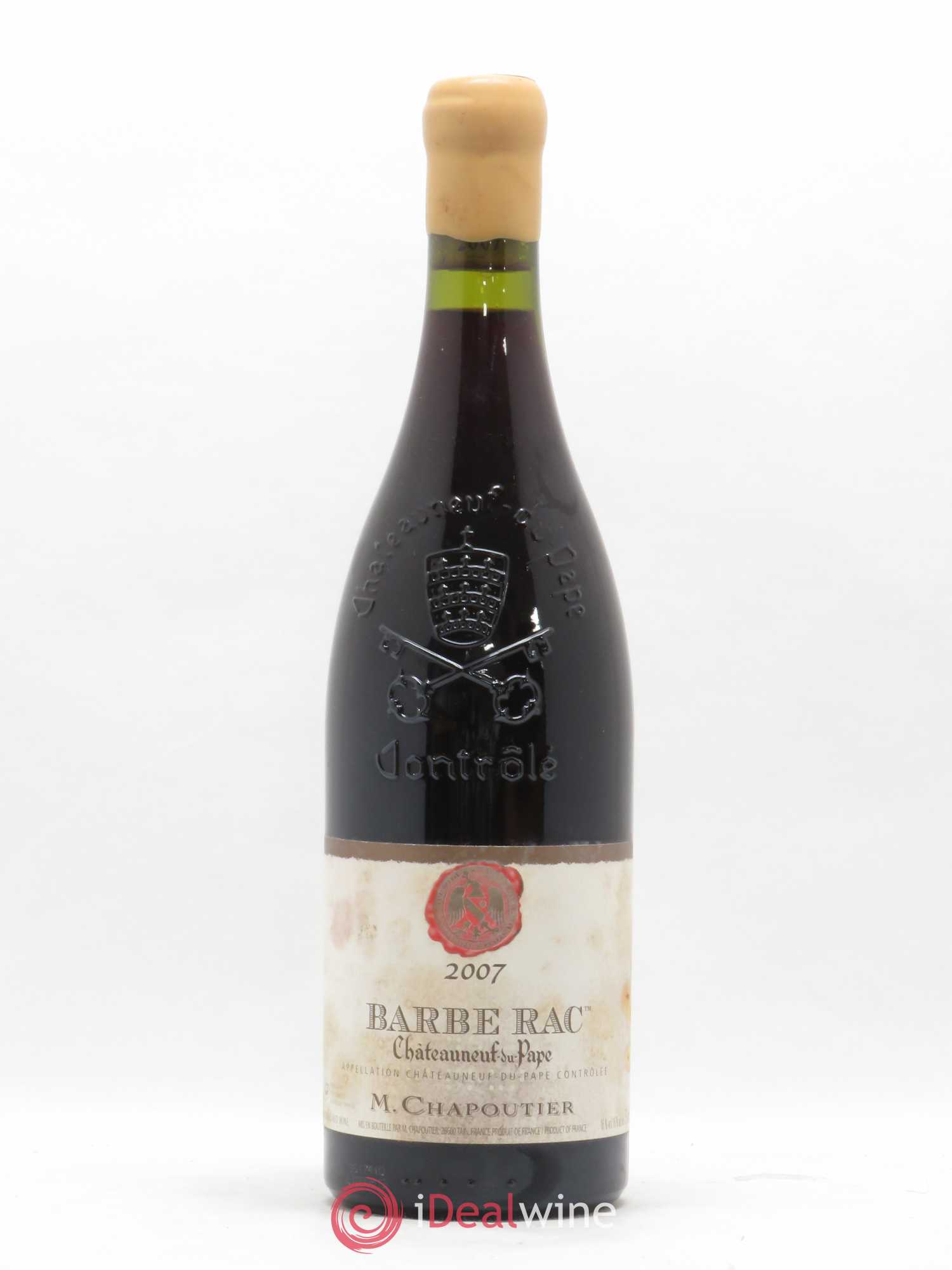 Châteauneuf-du-Pape Barbe Rac Chapoutier 2007 - Posten von 1 Flasche - 0