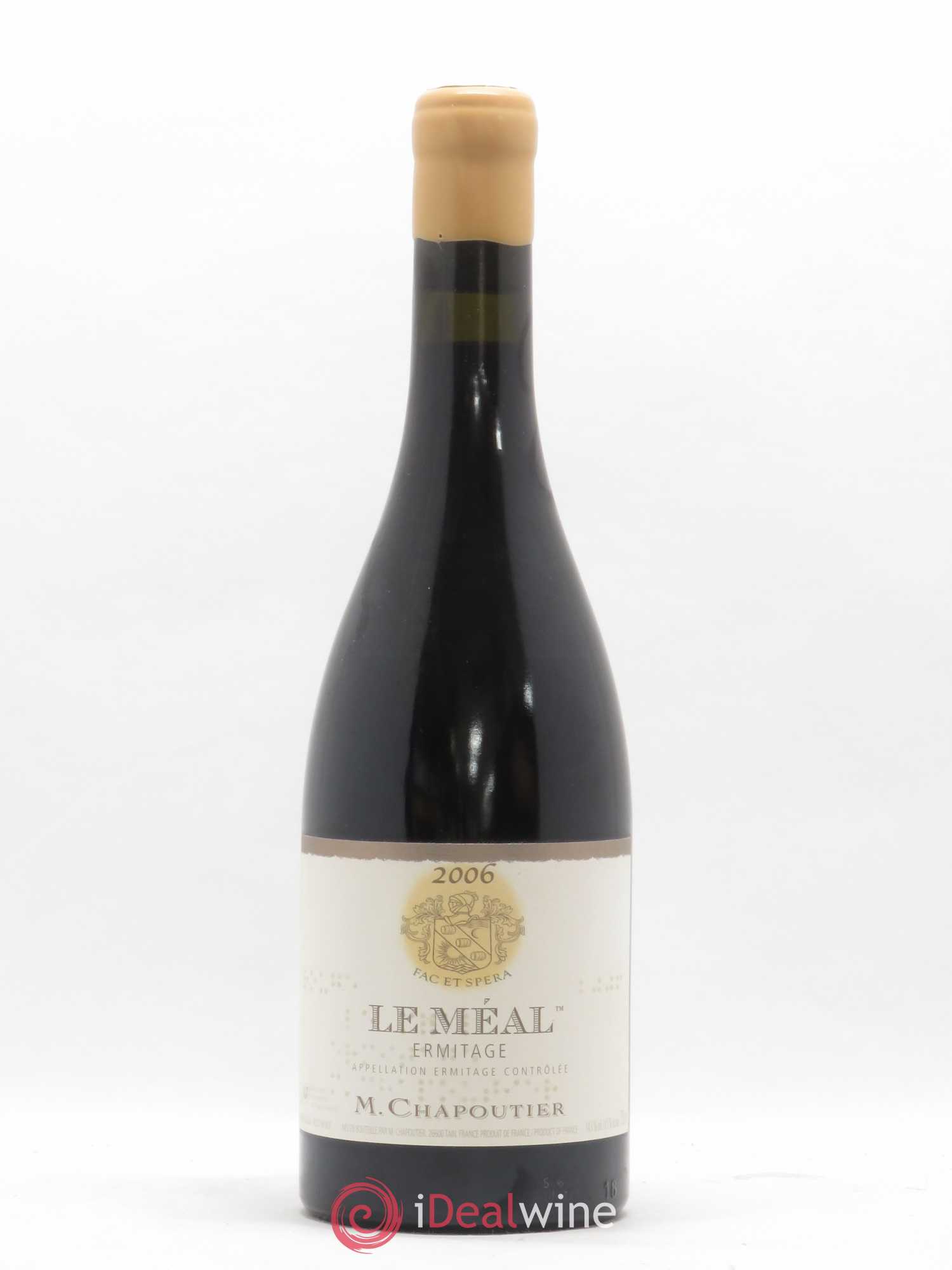 Hermitage Ermitage Le Méal Chapoutier 2006 - Lot de 1 bouteille - 0