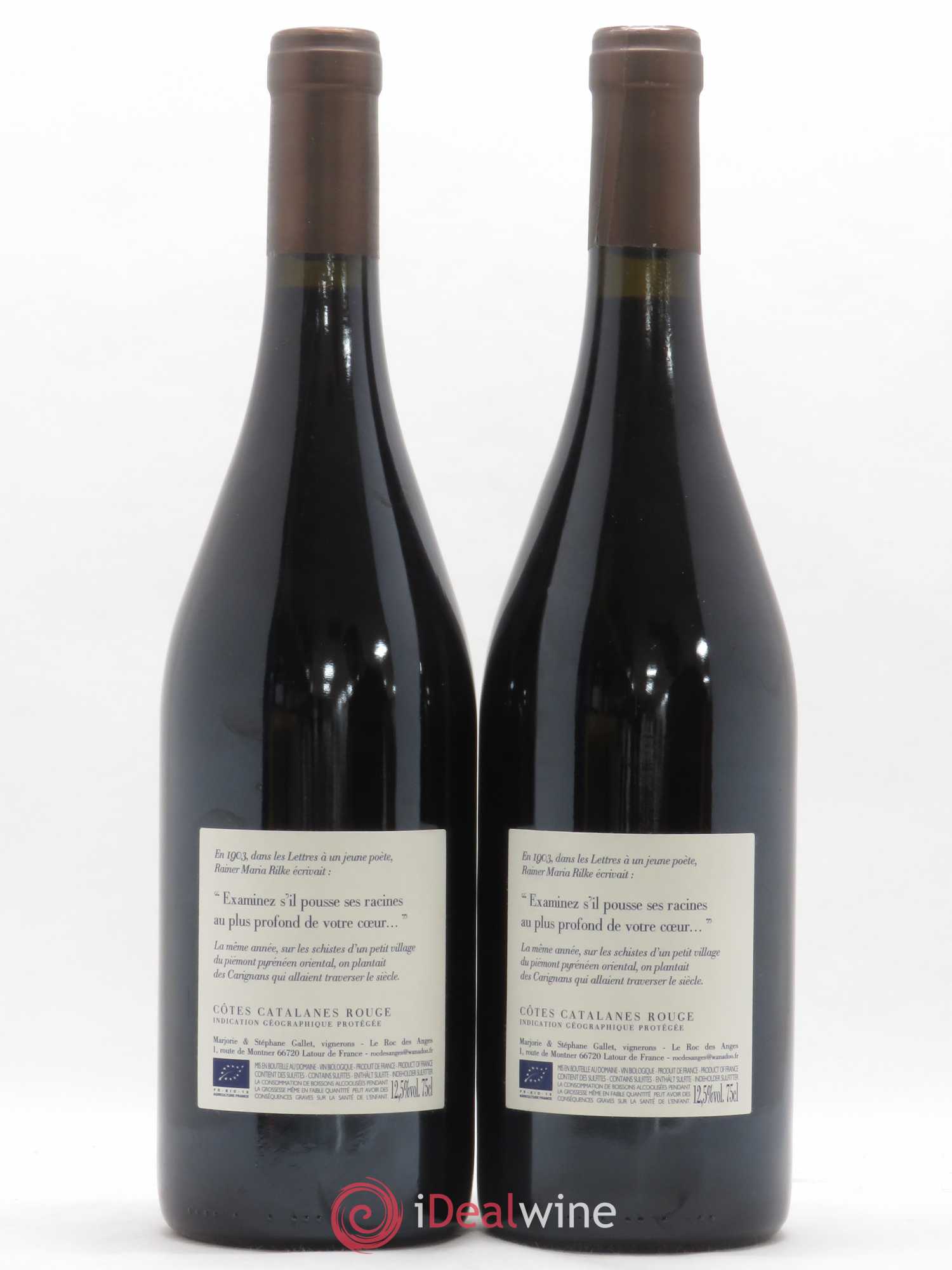 Côtes Catalanes Roc des Anges Carignan 1903 Marjorie et Stéphane Gallet 2015 - Lot de 2 bouteilles - 1