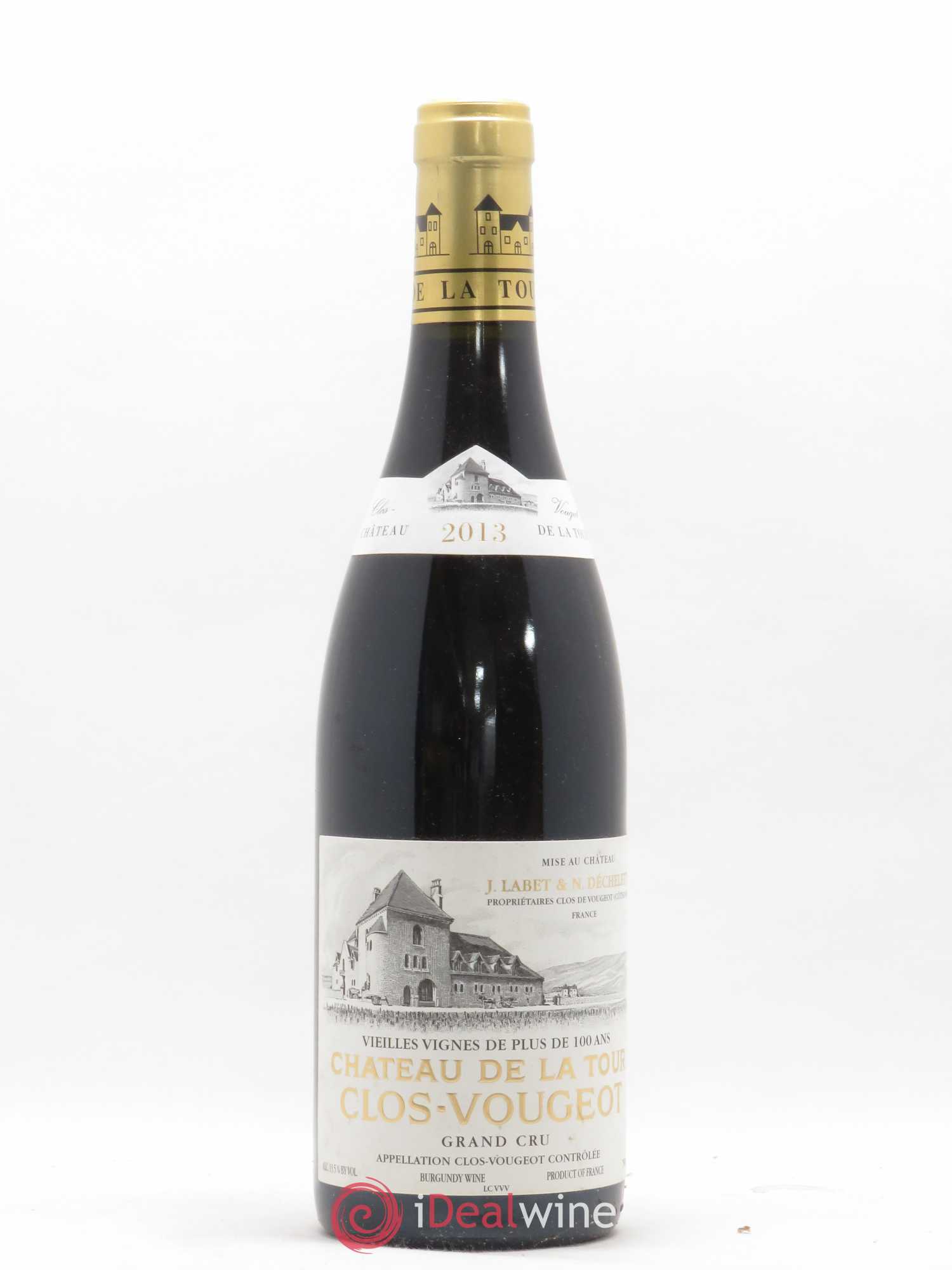 Clos de Vougeot Grand Cru Vieilles Vignes Château de La Tour 2013 - Lot de 1 bouteille - 0