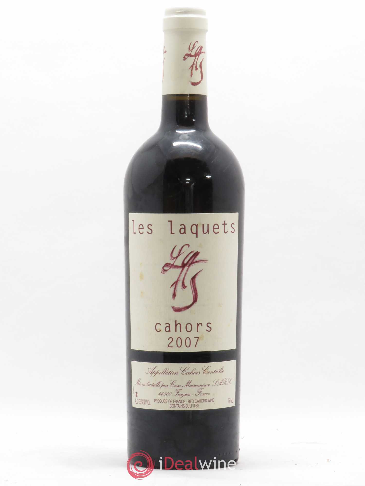 Cahors Les Laquets Cosse-Maisonneuve (Domaine) 2007 - Lot de 1 bouteille - 0