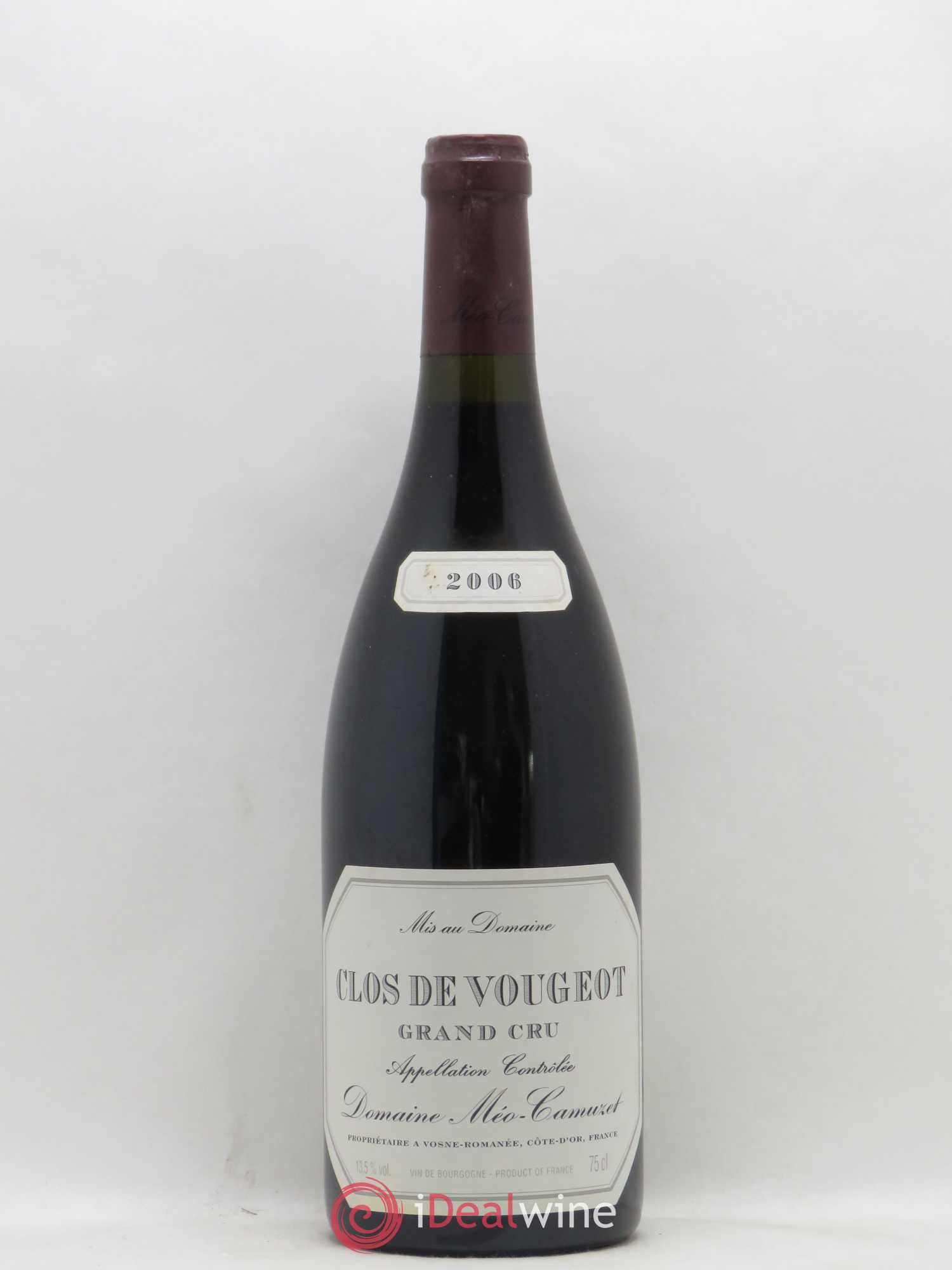 Clos de Vougeot Grand Cru Méo-Camuzet (Domaine) 2006 - Lot de 1 bouteille - 0