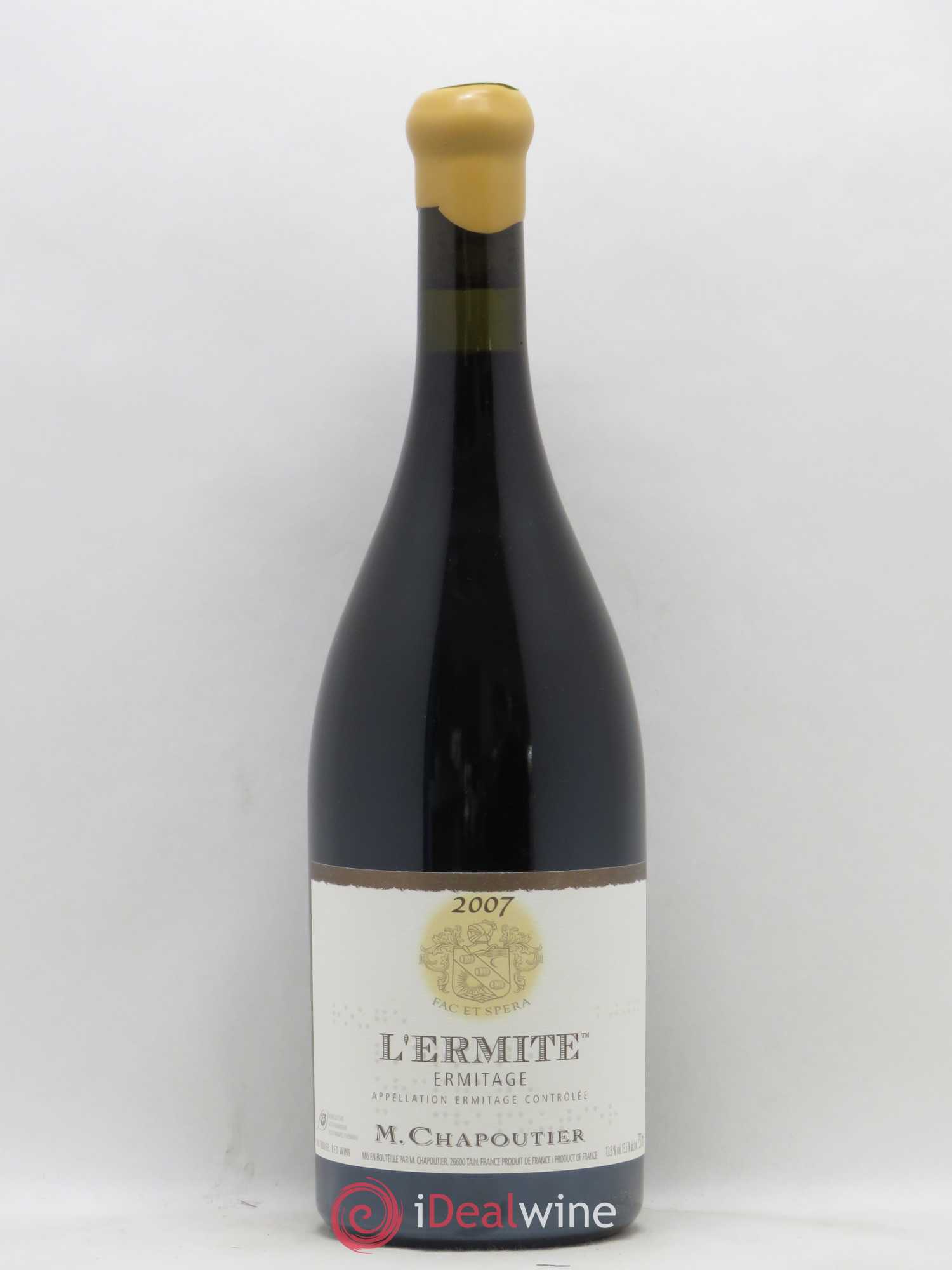 Hermitage Ermitage l'Ermite Chapoutier 2007 - Lot de 1 bouteille - 0