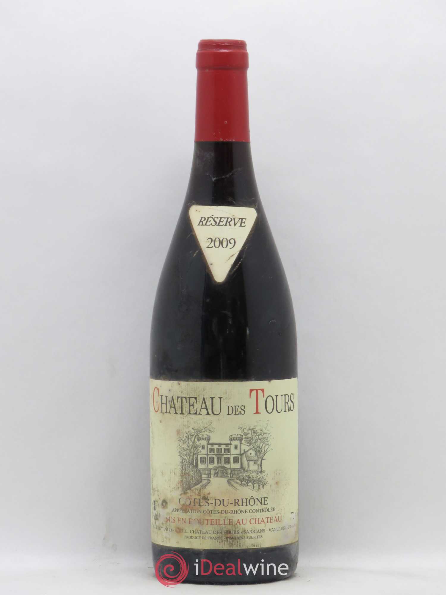 Côtes-du-Rhône Château des Tours Emmanuel Reynaud Réserve 2009 - Lot de 1 bouteille - 0