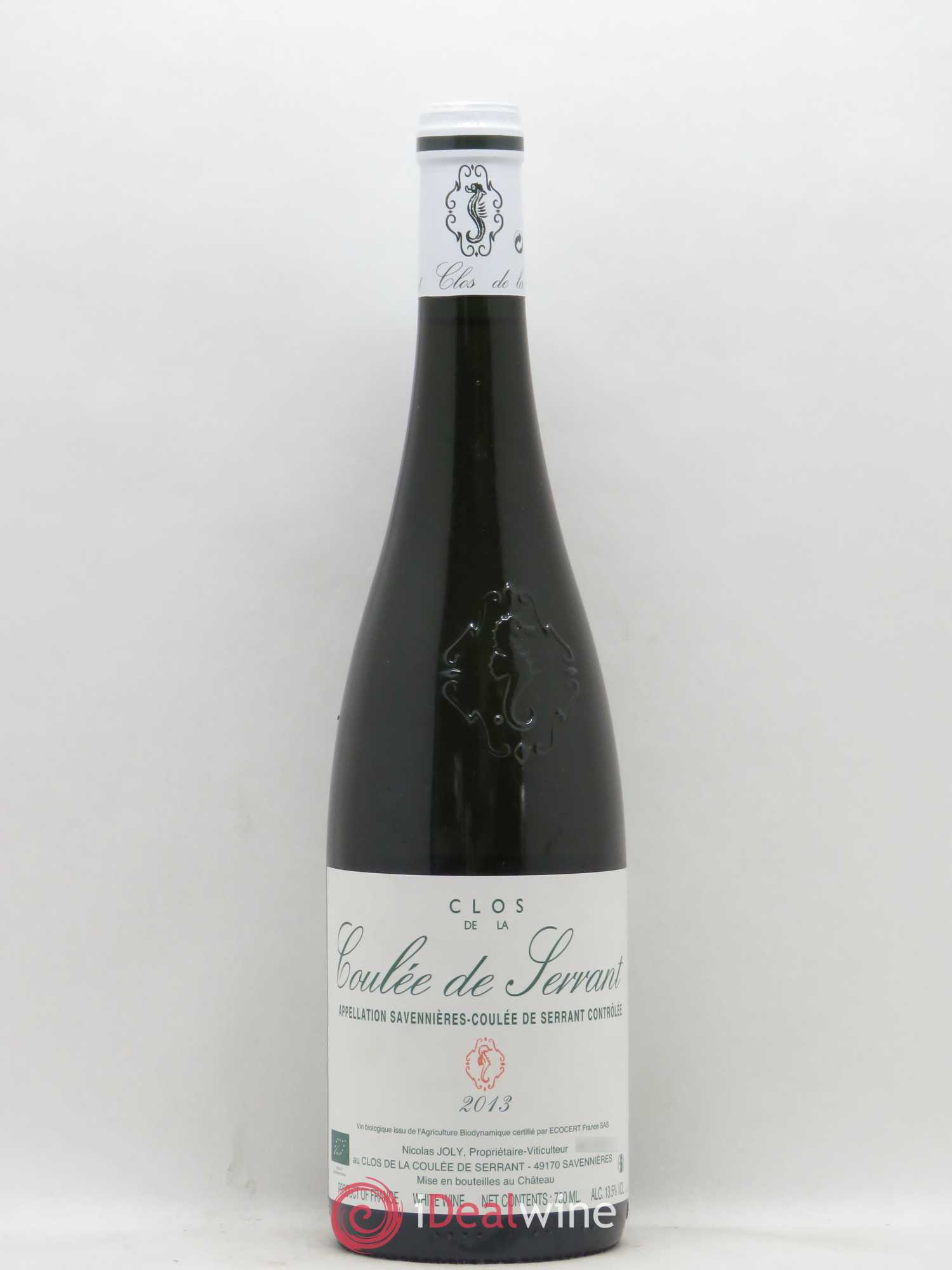 Savennières Clos de la Coulée de Serrant Vignobles de la Coulée de Serrant - Nicolas Joly 2013 - Lot de 1 bouteille - 0