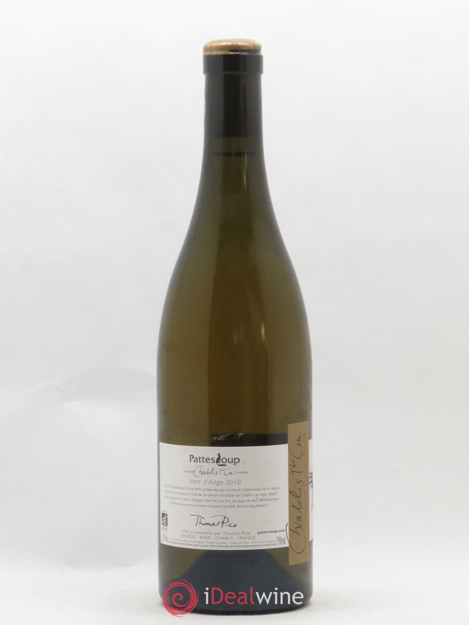 Chablis 1er Cru Côte de Jouan Pattes Loup (Domaine) 2010 - Lot de 1 bouteille - 1