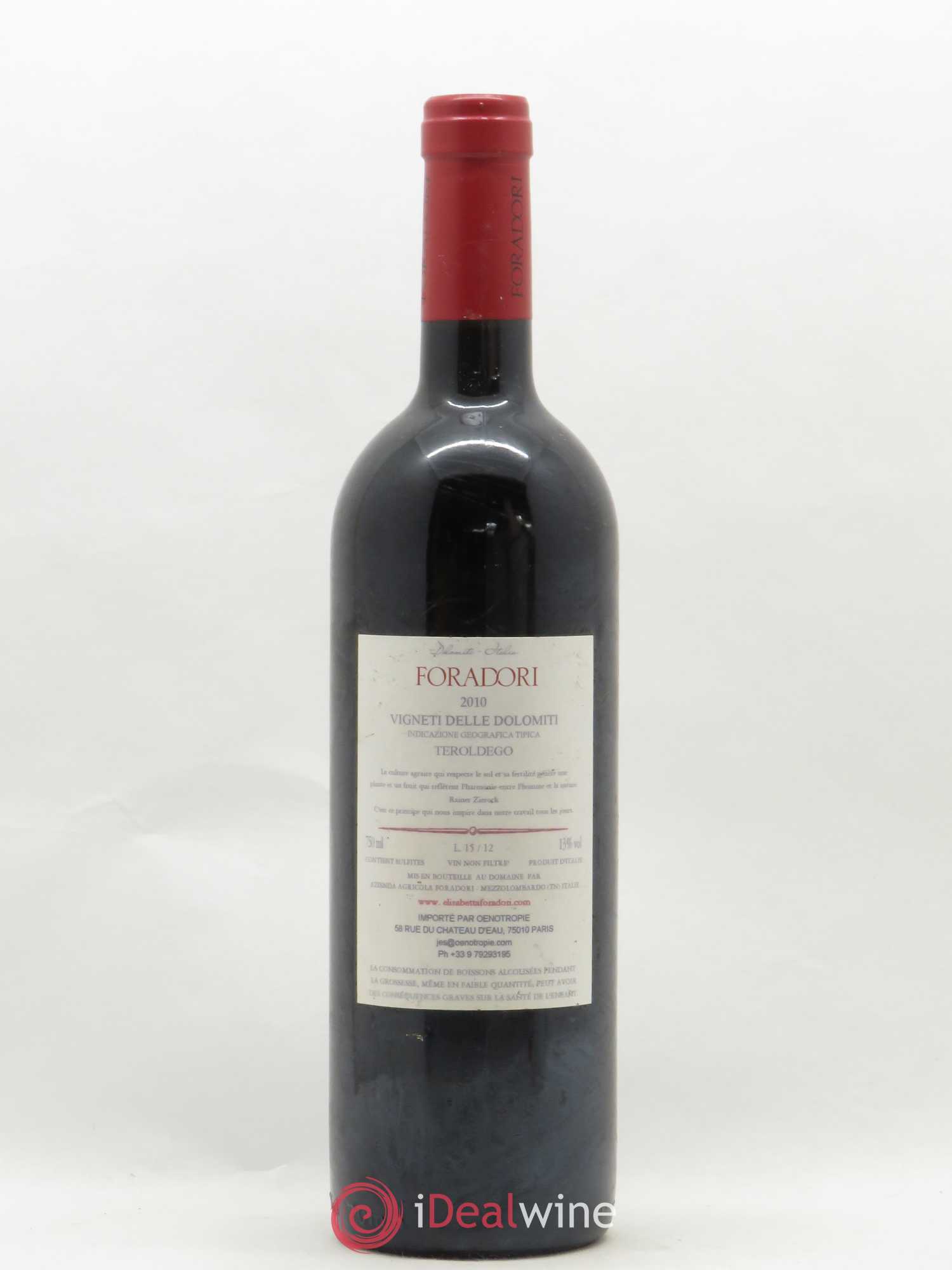 Vigneti delle Dolomiti IGT  Teroldego Elisabetta Foradori 2010 - Lotto di 1 bottiglia - 1