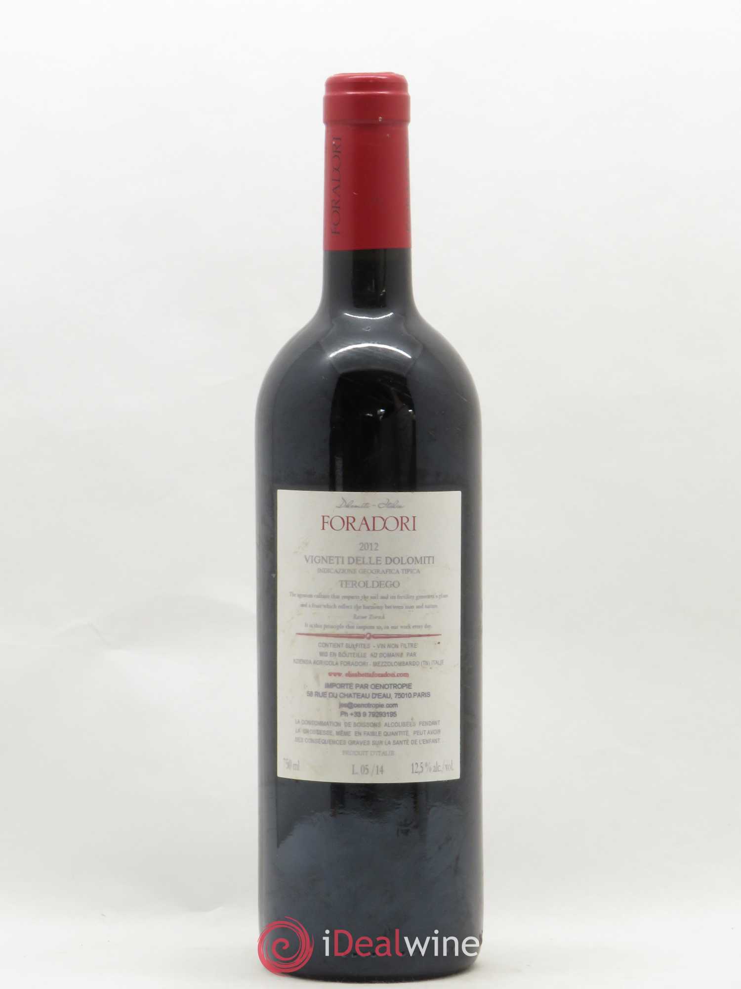 Vigneti delle Dolomiti IGT Teroldego Elisabetta Foradori 2012 - Lot de 1 bouteille - 1