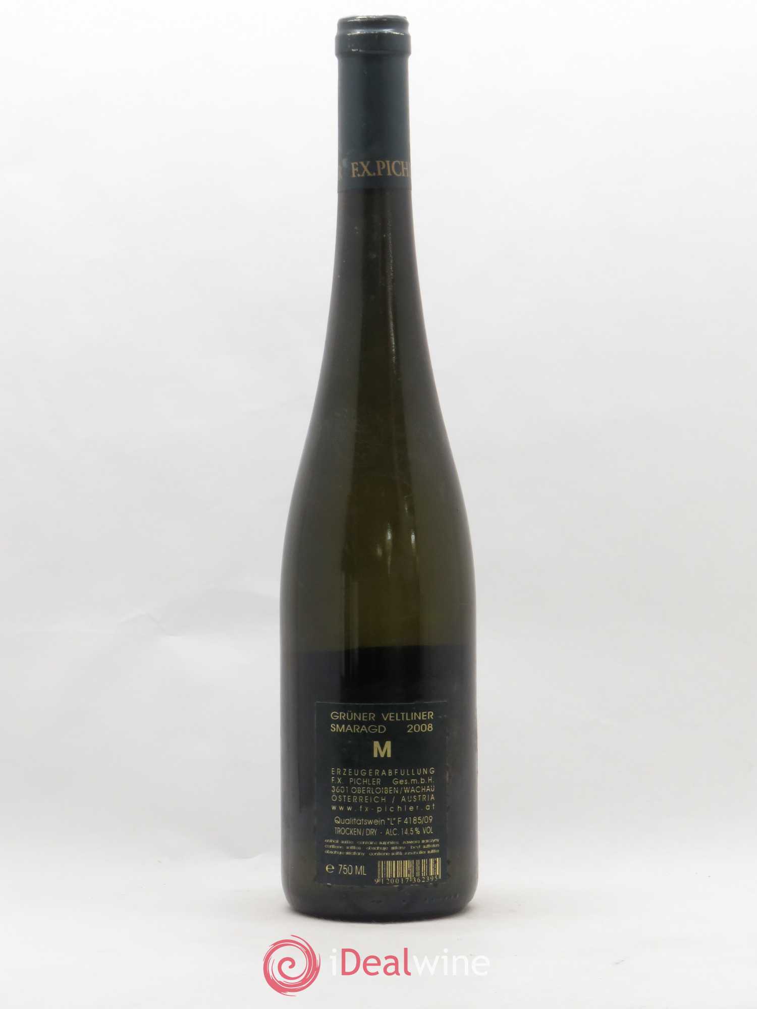 Autriche Smaragd Gruner Veltiner Cuvée M FX Pichler 2008 - Posten von 1 Flasche - 1