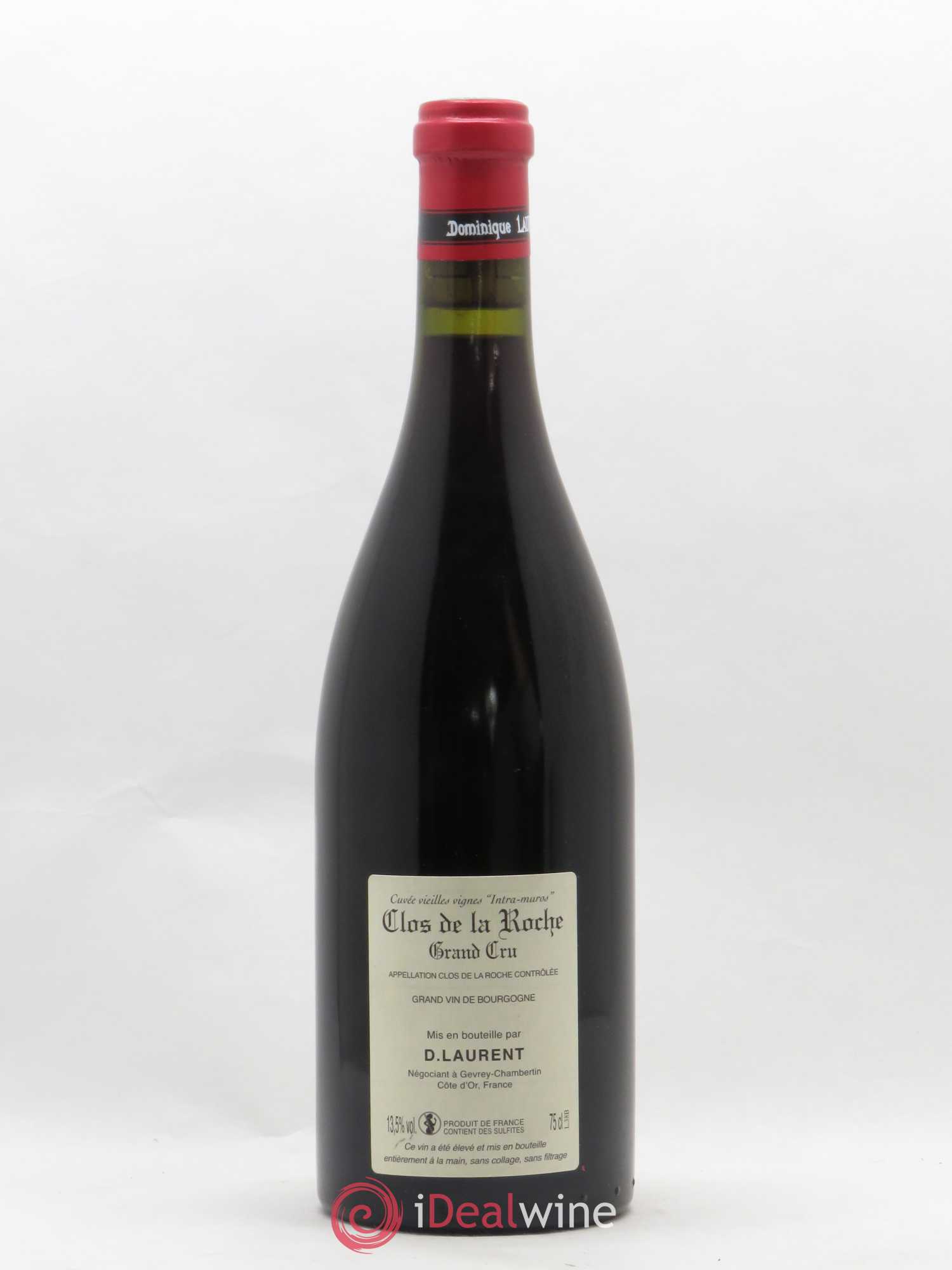 Clos de la Roche Grand Cru Vieilles vignes Intra-muros Dominique Laurent 2015 - Lot de 1 bouteille - 1