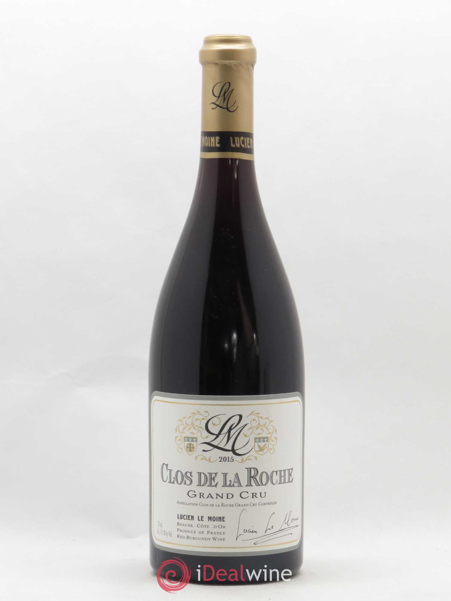 Clos de la Roche Grand Cru Lucien Le Moine 2015 - Lot de 1 bouteille - 0