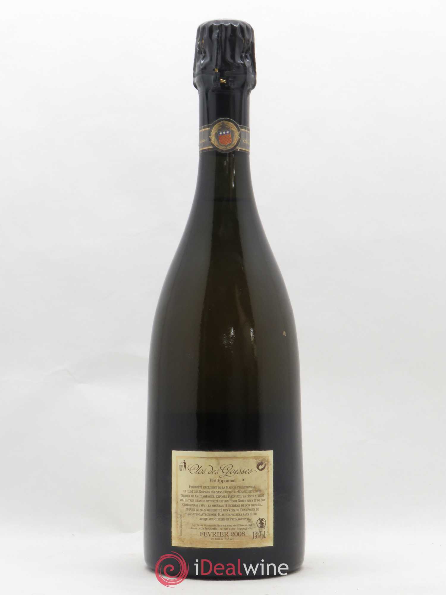 Clos des Goisses Philipponnat 1998 - Lot de 1 bouteille - 1