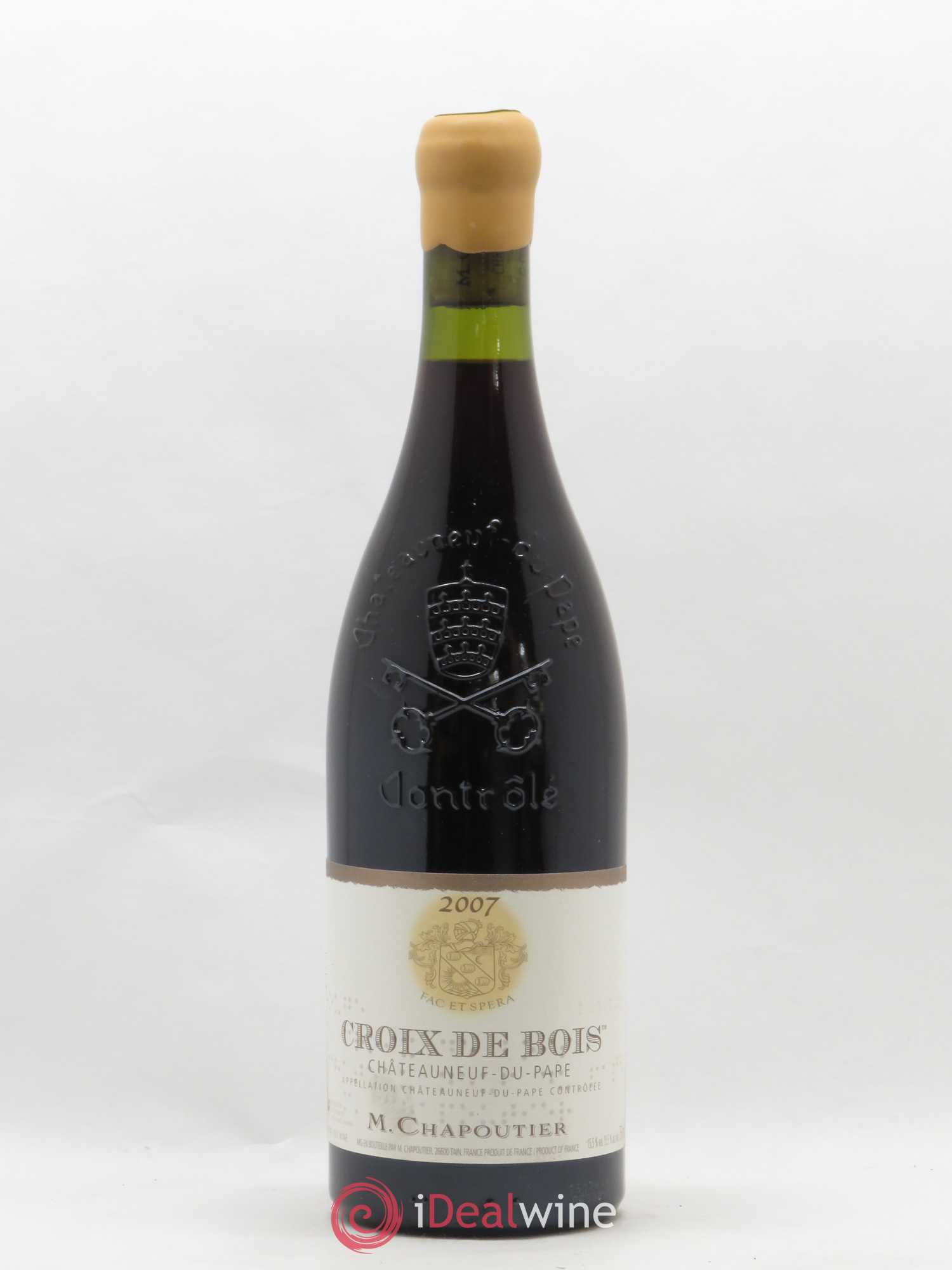 Châteauneuf-du-Pape Croix de Bois Chapoutier 2007 - Lot de 1 bouteille - 0
