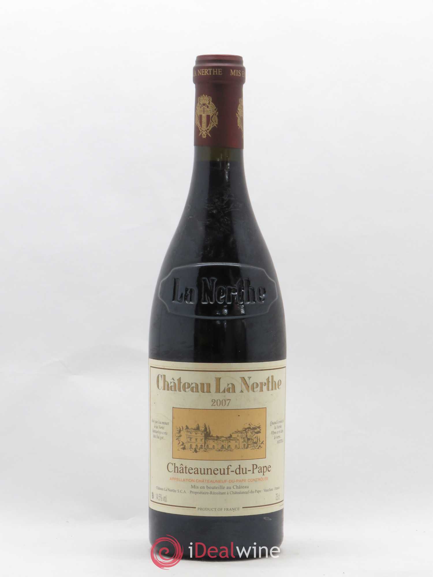 Châteauneuf-du-Pape Château la Nerthe Famille Richard 2007 - Lot de 1 bouteille - 0