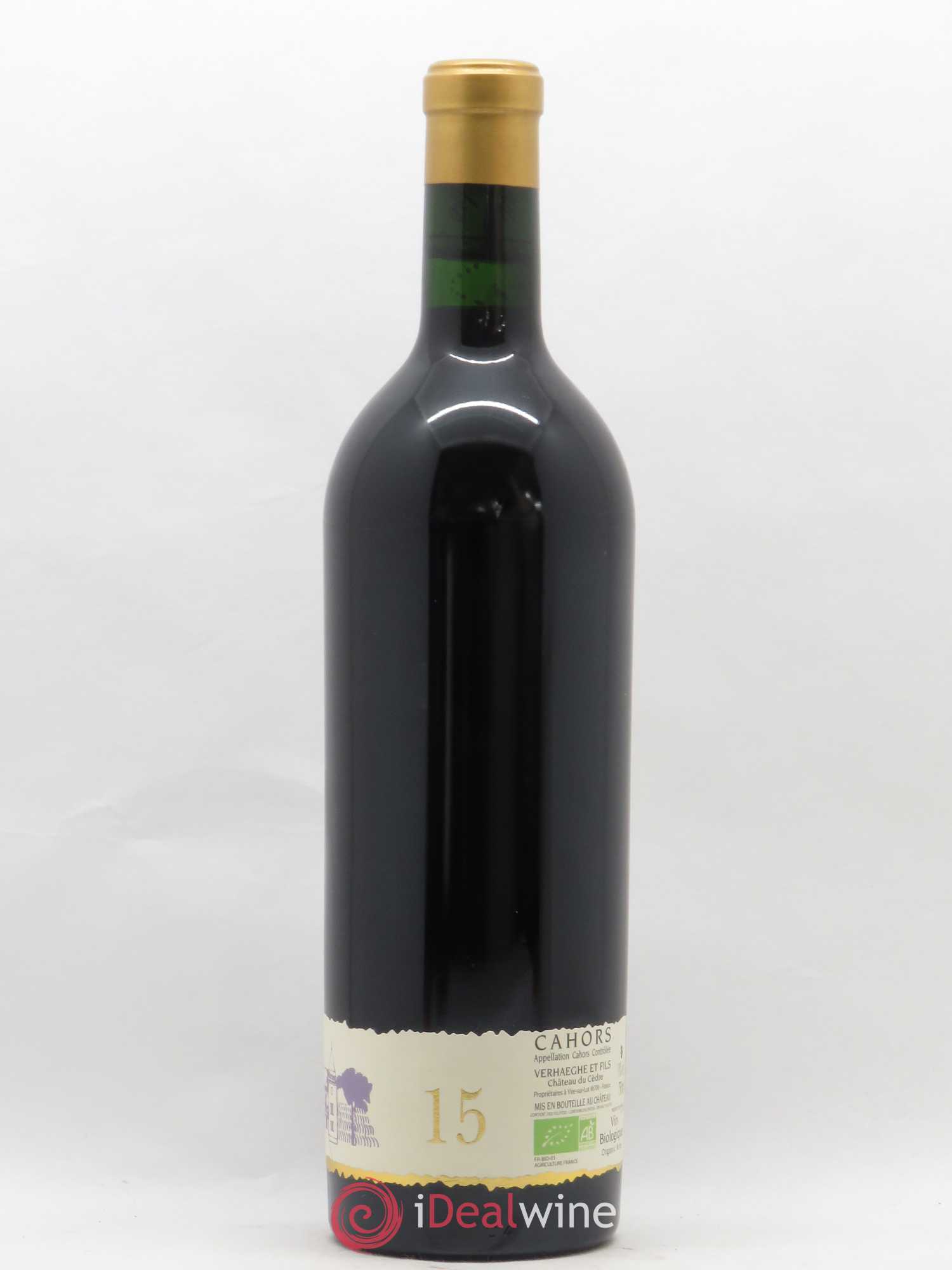 Cahors Château du Cèdre GC Pascal et Jean-Marc Verhaeghe 2015 - Lot de 1 bouteille - 1