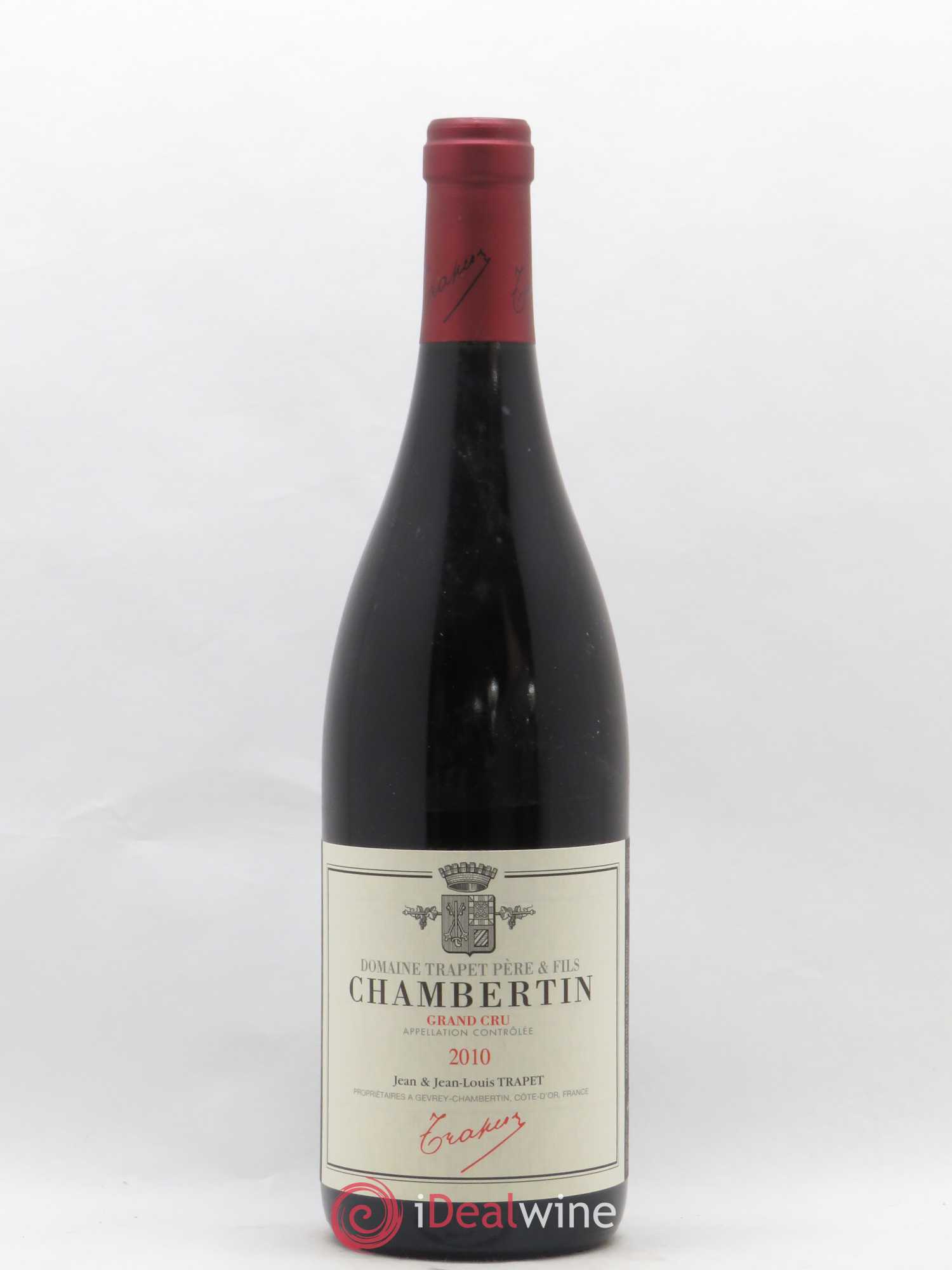 Chambertin Grand Cru Domaine Trapet 2010 - Lot de 1 bouteille - 0