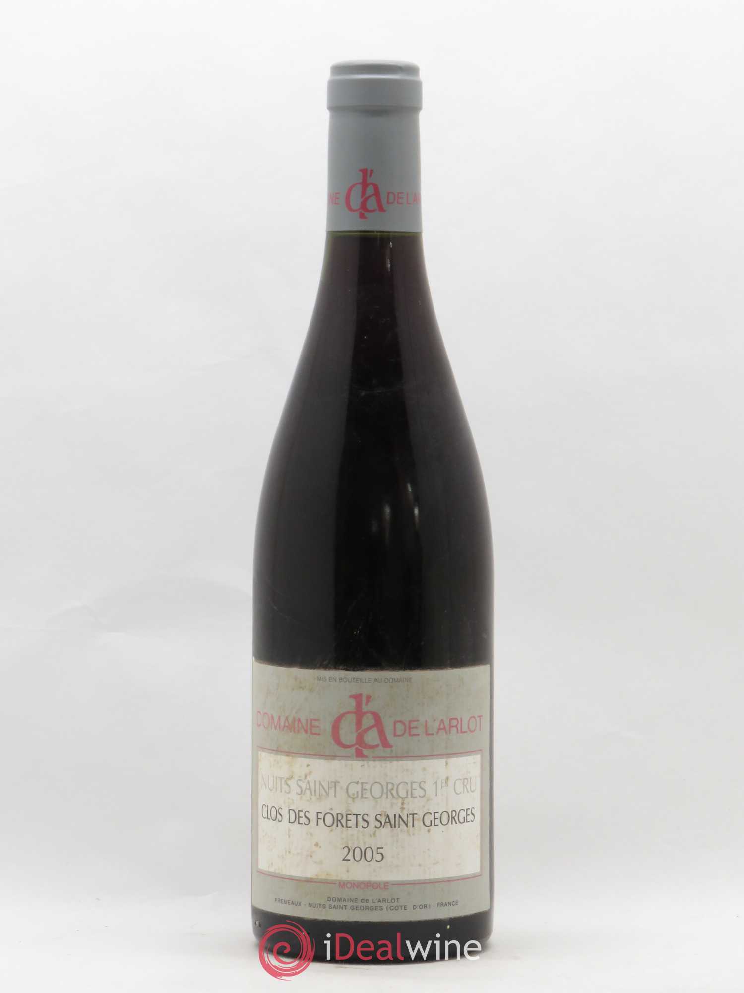 Nuits-Saint-Georges 1er Cru Clos des Forêts Saint-Georges Domaine de l'Arlot 2005 - Lot de 1 bouteille - 0