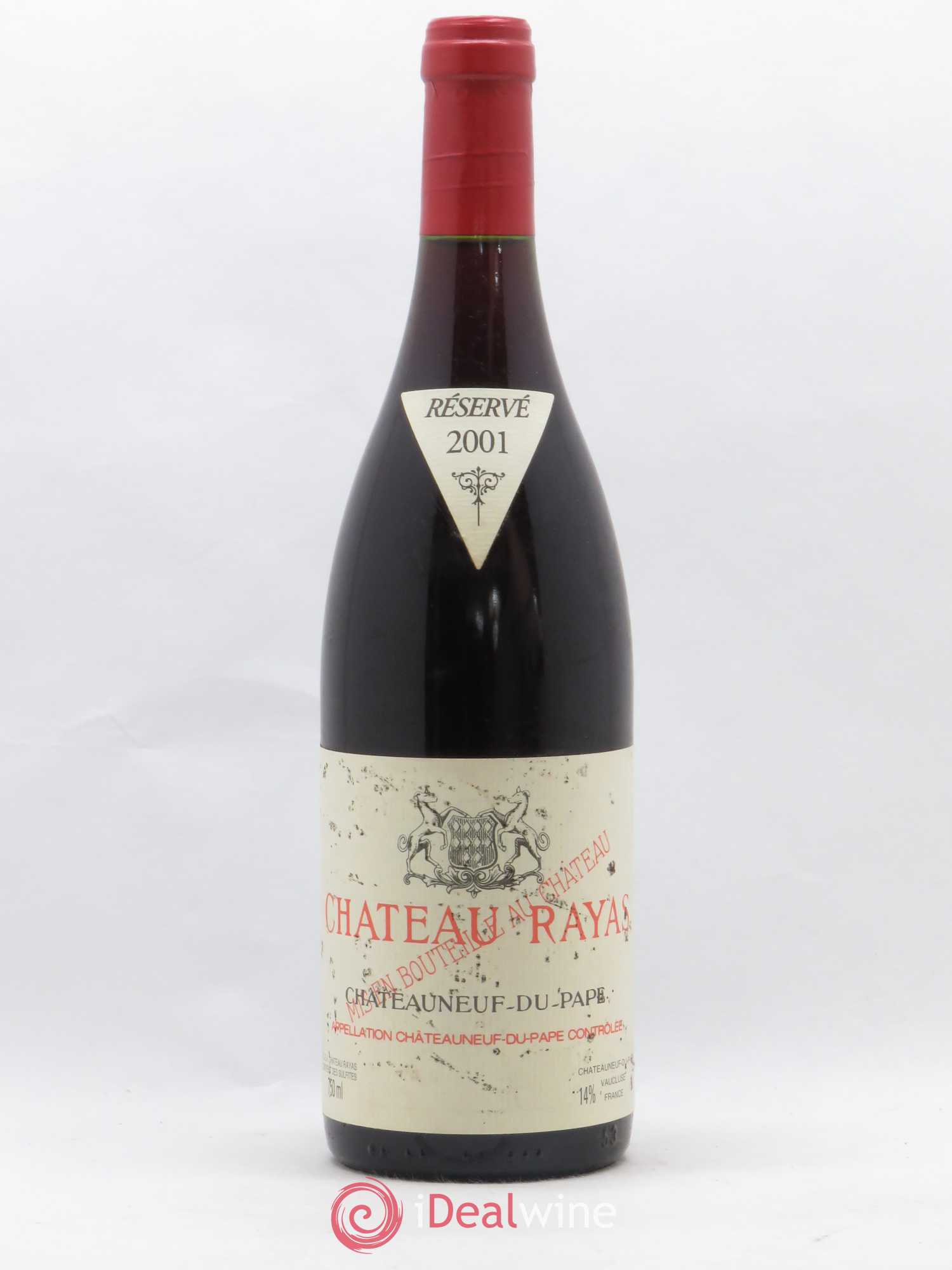 Châteauneuf-du-Pape Château Rayas Emmanuel Reynaud 2001 - Lot de 1 bouteille - 0