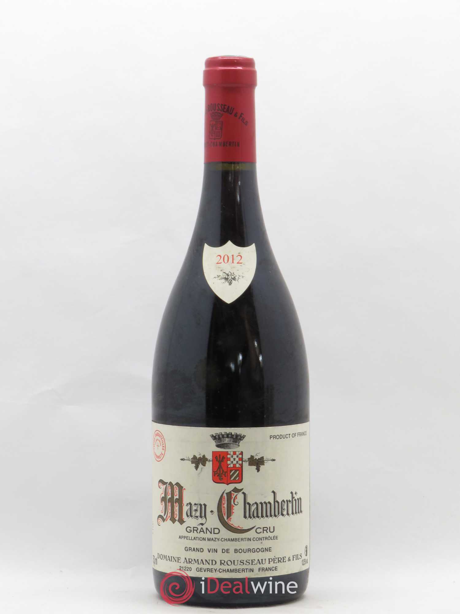 Mazis-Chambertin Grand Cru Armand Rousseau (Domaine) 2012 - Lot de 1 bouteille - 0