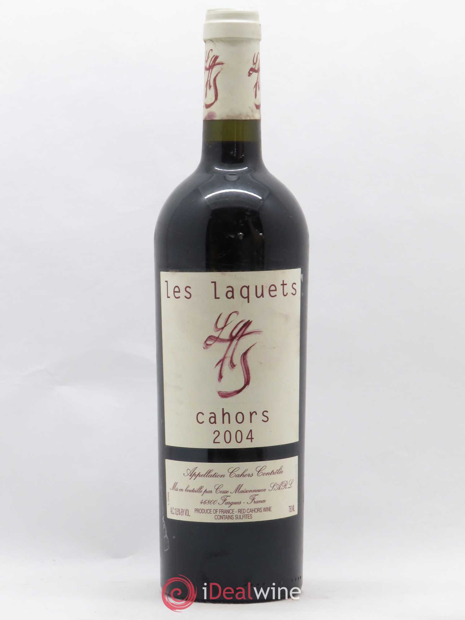 Cahors Les Laquets Cosse-Maisonneuve (Domaine) 2004 - Lot de 1 bouteille - 0