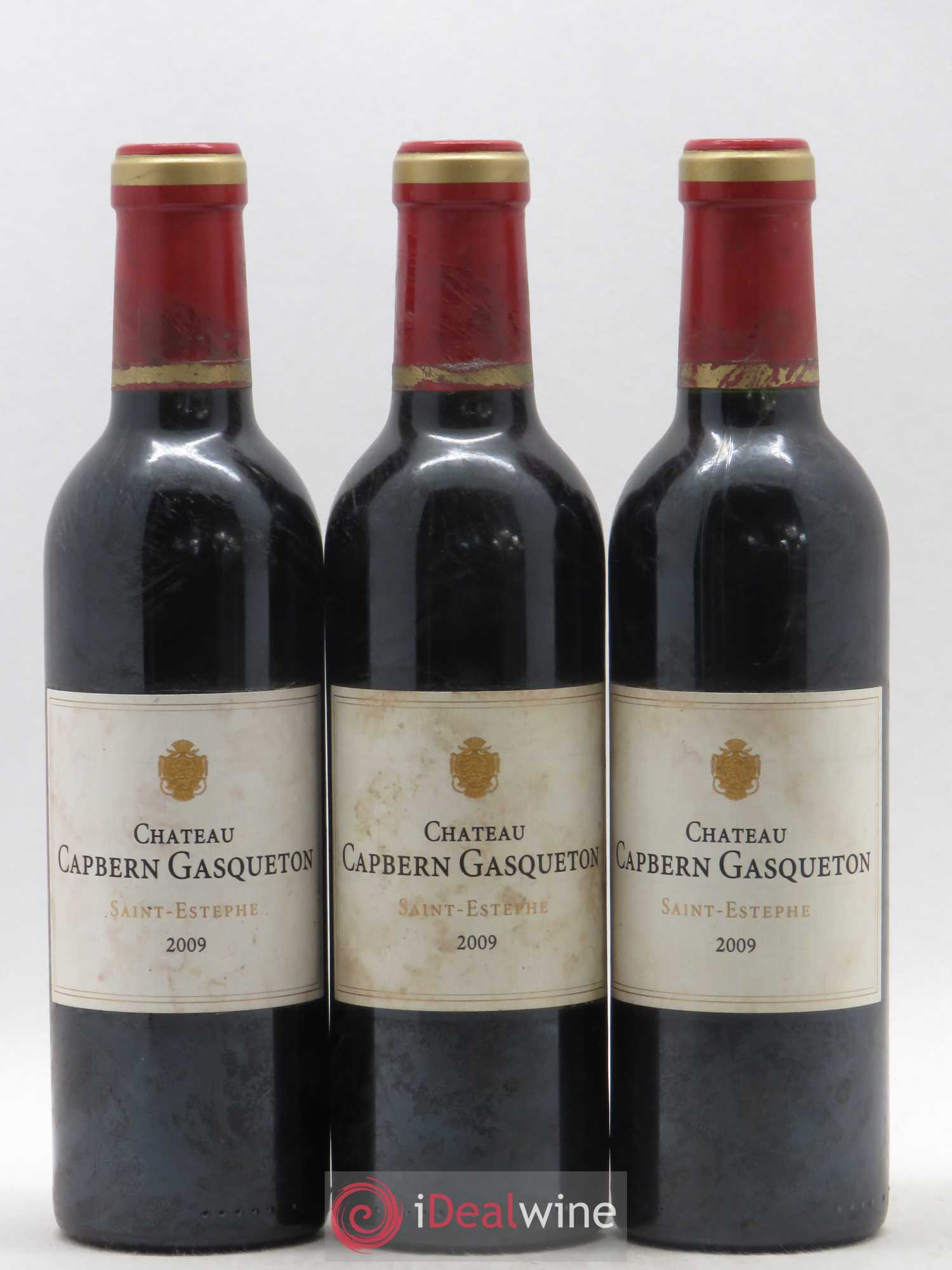 Château Capbern Gasqueton 2009 - Lot de 3 demi bouteilles - 0