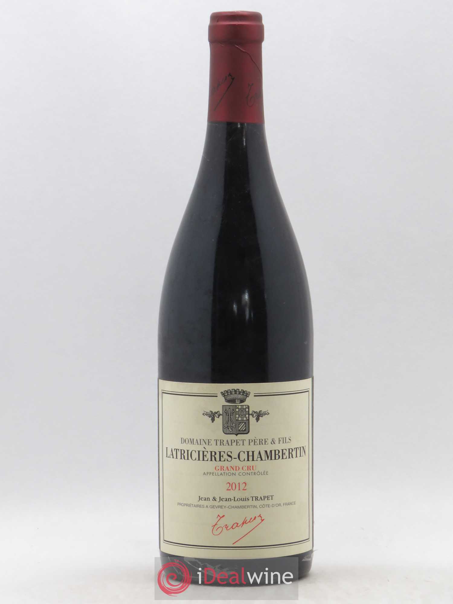 Latricières-Chambertin Grand Cru Domaine Trapet 2012 - Lot de 1 bouteille - 0