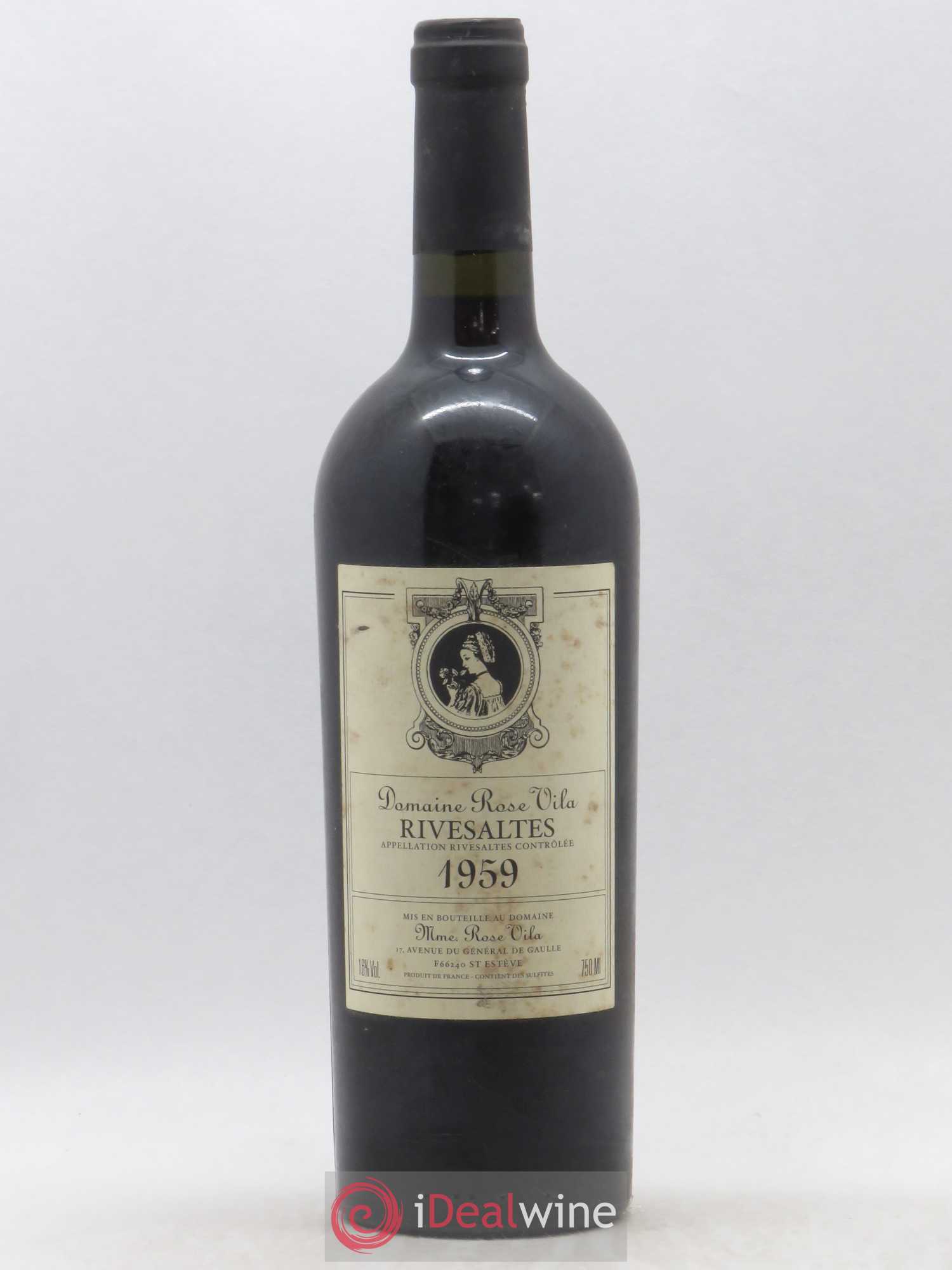 Rivesaltes Rose Vila (Domaine) 1959 - Lot de 1 bouteille - 0