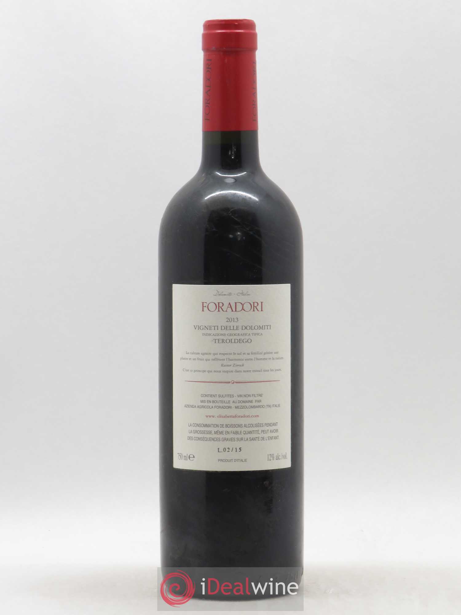 Vigneti delle Dolomiti IGT Teroldego Elisabetta Foradori 2013 - Lot de 1 bouteille - 1