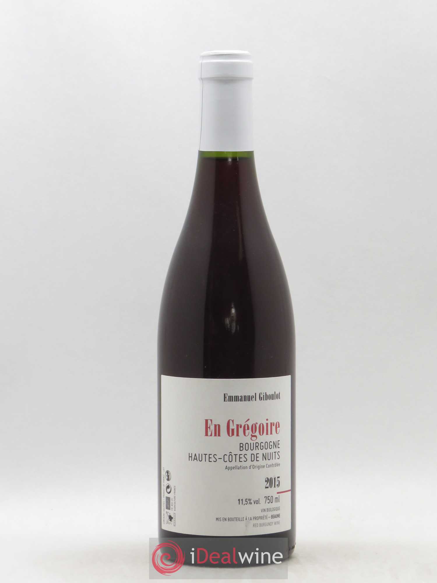 Hautes-Côtes de Nuits En Gregoire Emmanuel Giboulot 2015 - Posten von 1 Flasche - 0