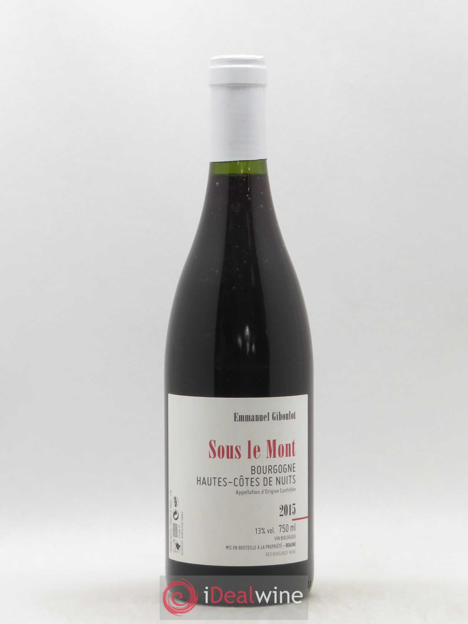 Hautes-Côtes de Nuits Sous le Mont Emmanuel Giboulot 2015 - Posten von 1 Flasche - 0