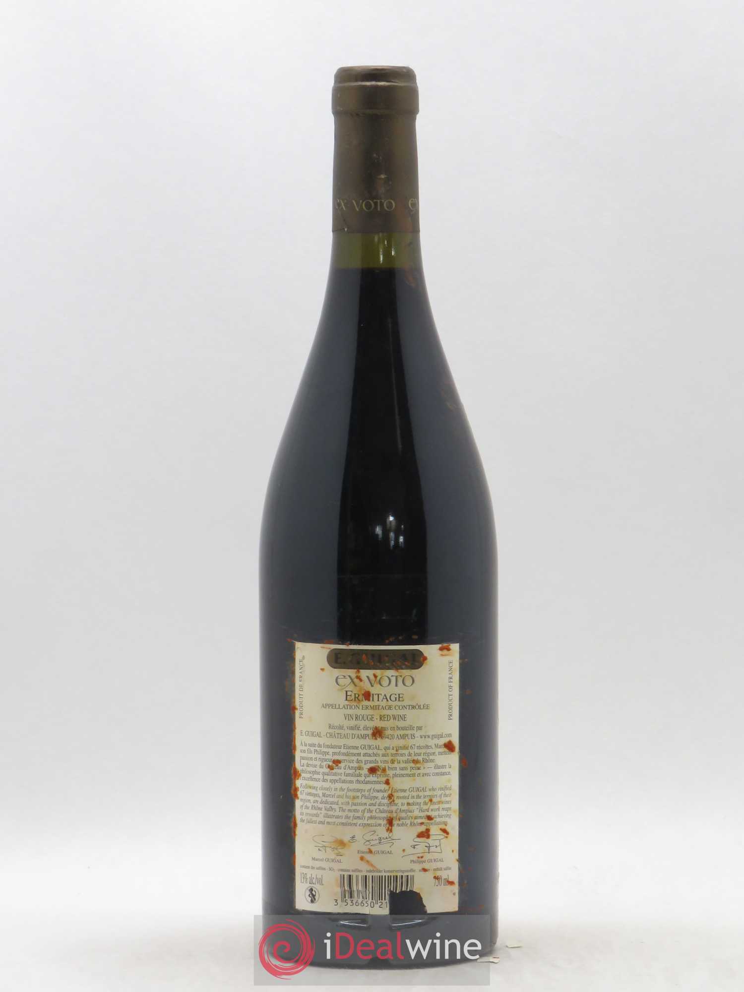 Ermitage Ex Voto Guigal 2005 - Lot de 1 bouteille - 1