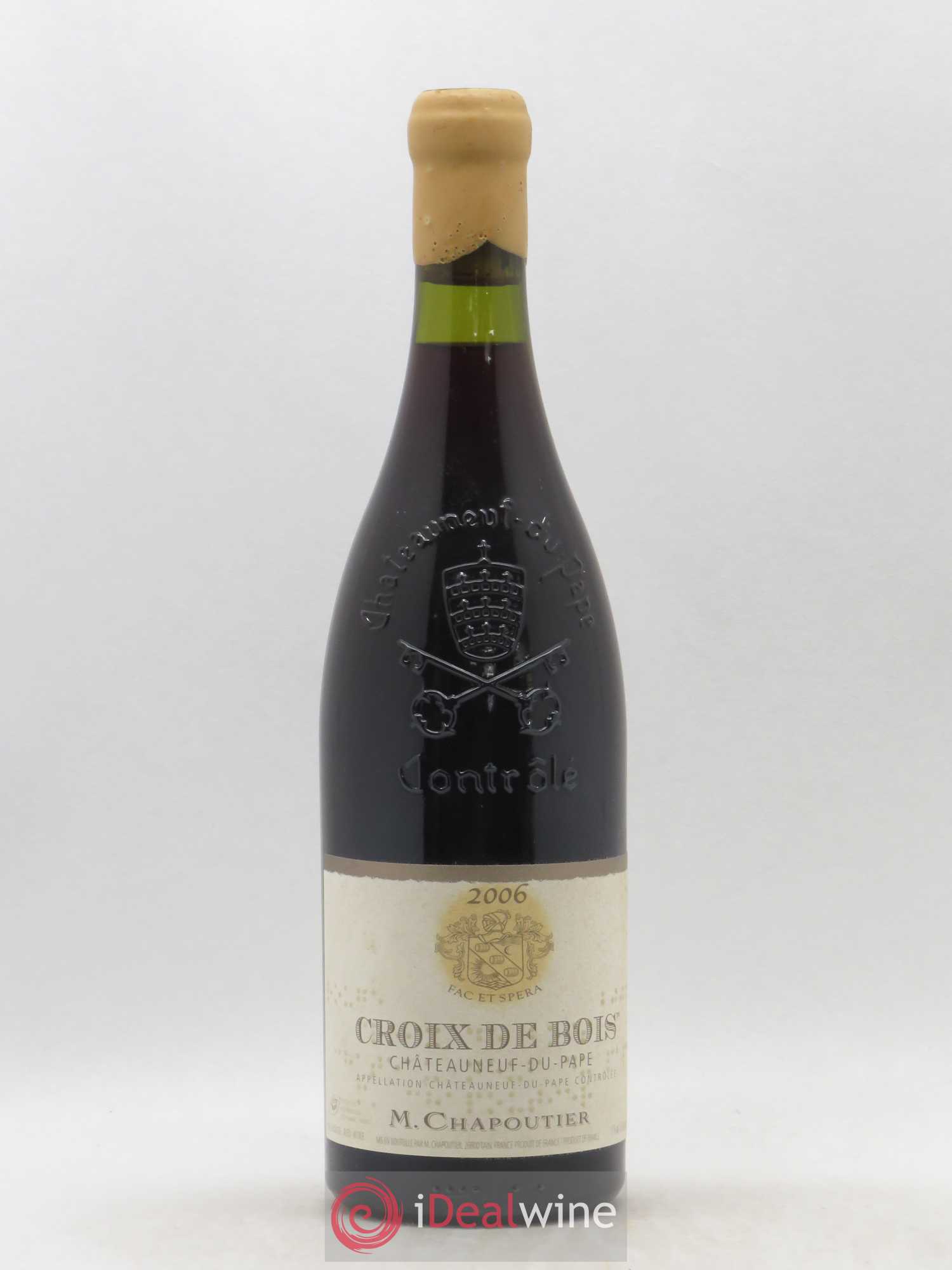 Châteauneuf-du-Pape Croix de Bois Chapoutier 2006 - Lot de 1 bouteille - 0