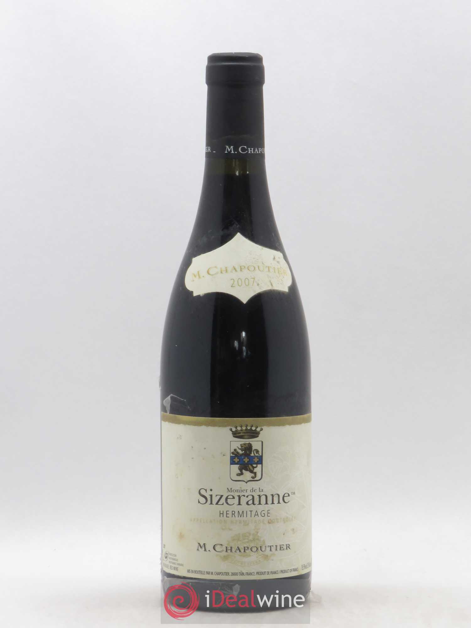 Hermitage Monier de La Sizeranne Chapoutier 2007 - Lot de 1 bouteille - 0