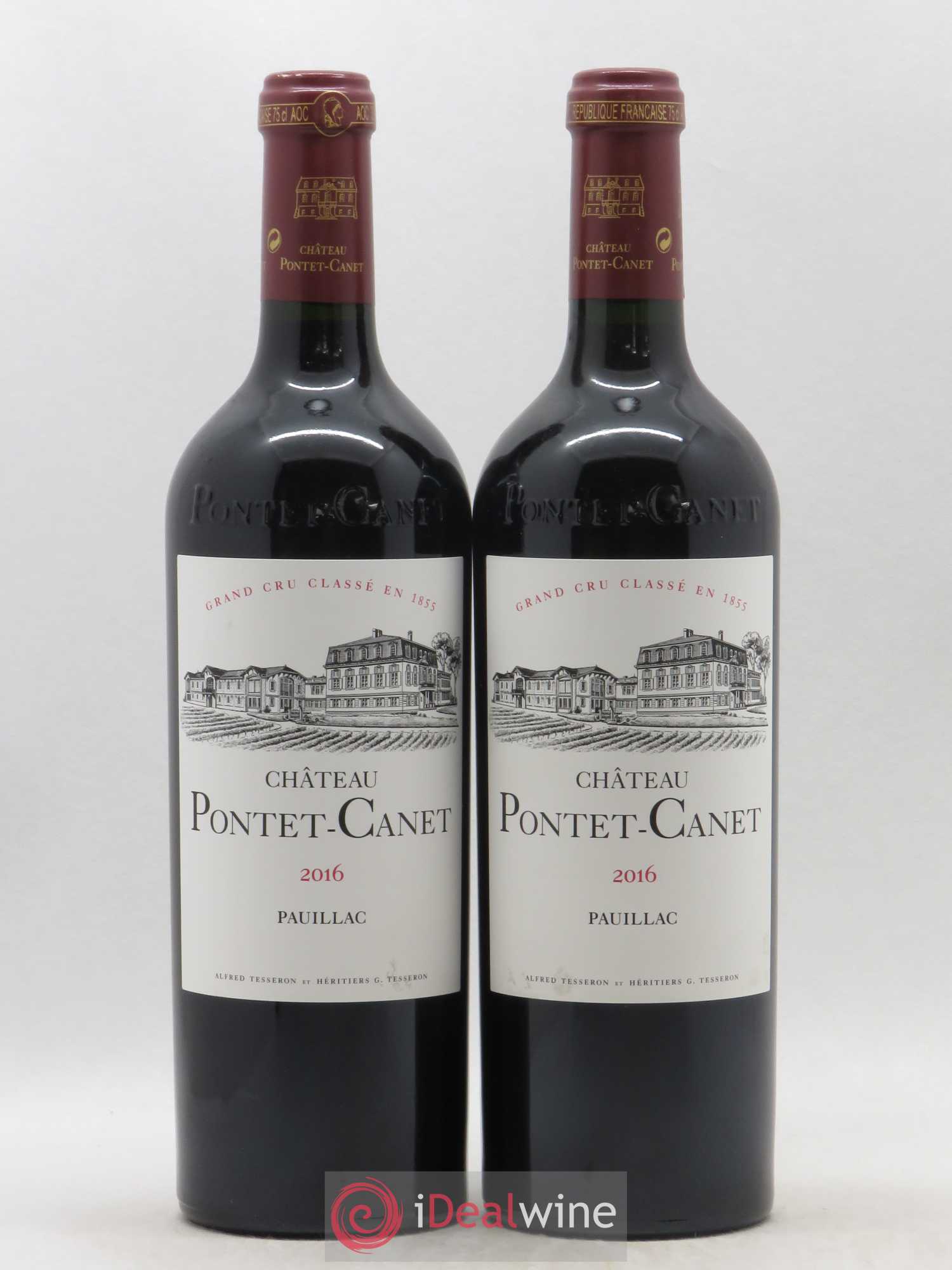 Château Pontet Canet 5ème Grand Cru Classé 2016 - Lot de 2 bouteilles - 0