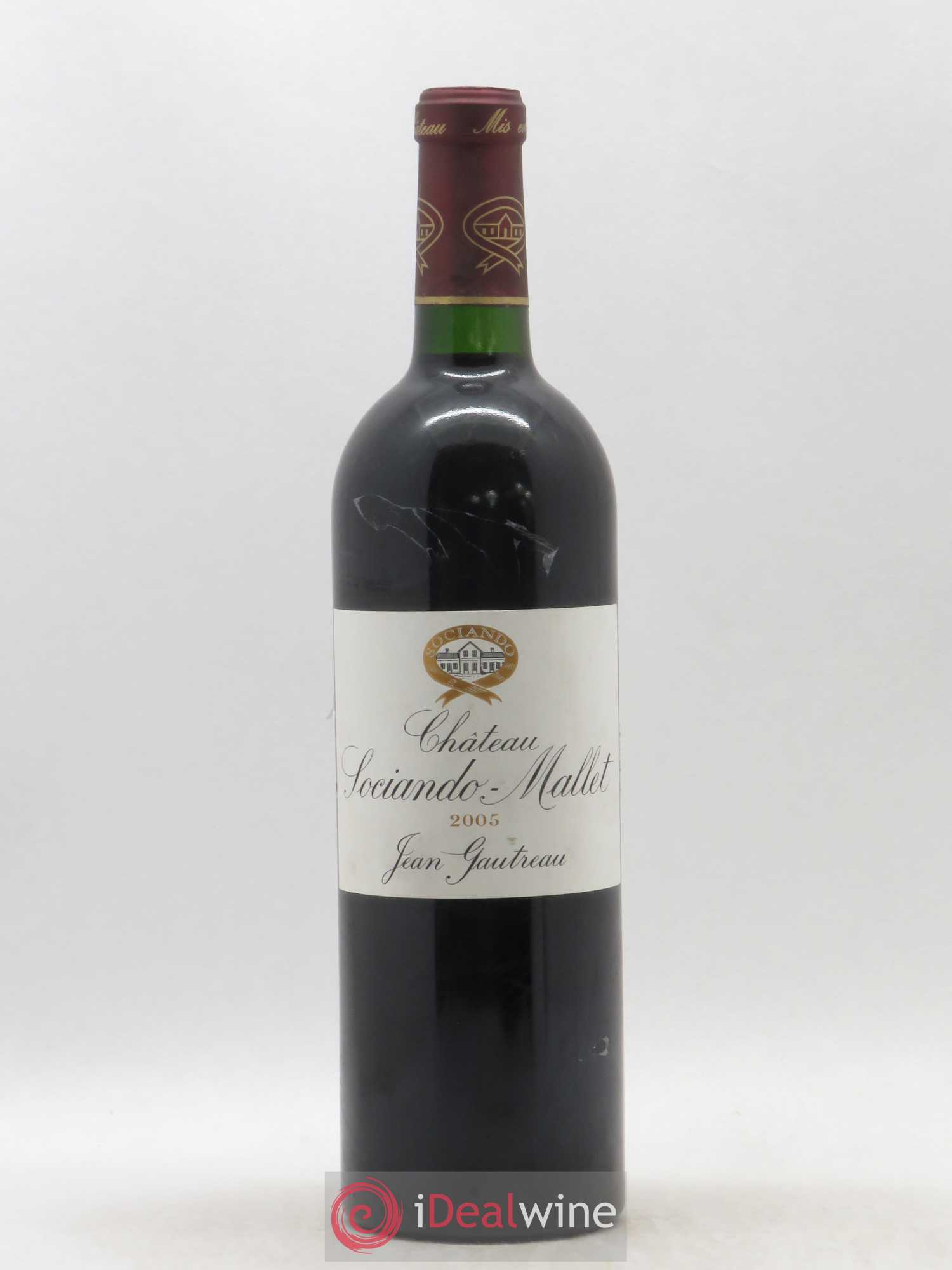 Château Sociando Mallet 2005 - Lot de 1 bouteille - 0