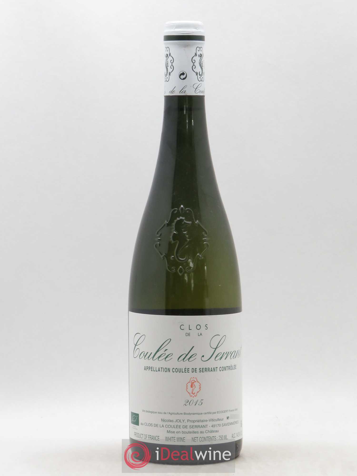 Savennières Clos de la Coulée de Serrant Vignobles de la Coulée de Serrant - Nicolas Joly 2015 - Lot de 1 bouteille - 0
