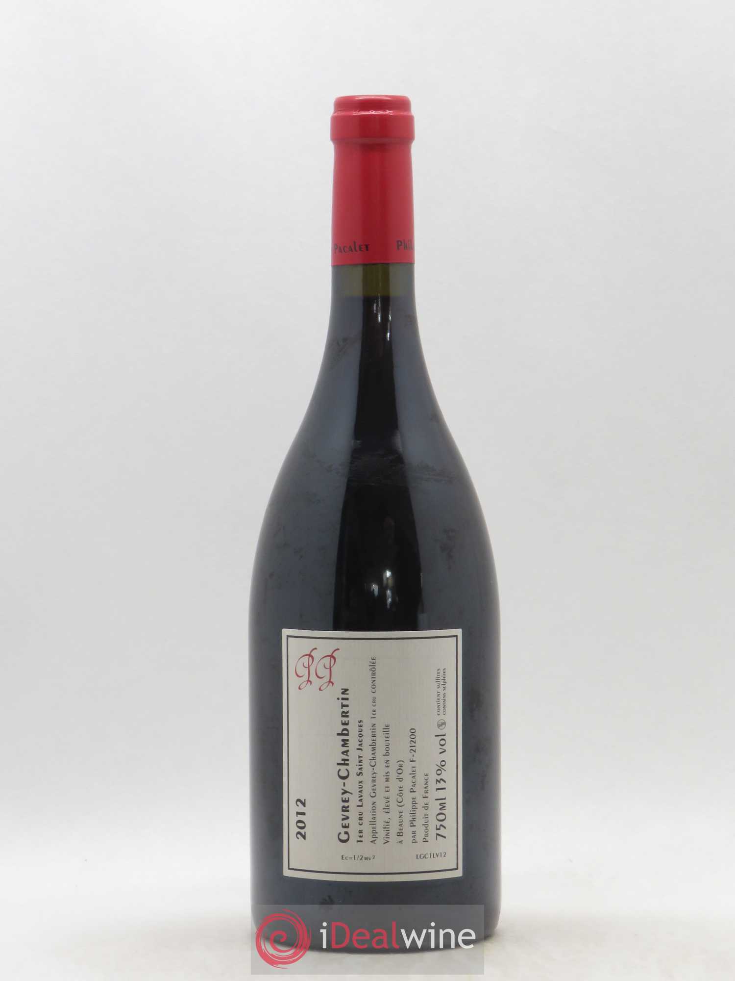 Gevrey-Chambertin 1er Cru Lavaux Saint-Jacques Philippe Pacalet 2012 - Lot de 1 bouteille - 1